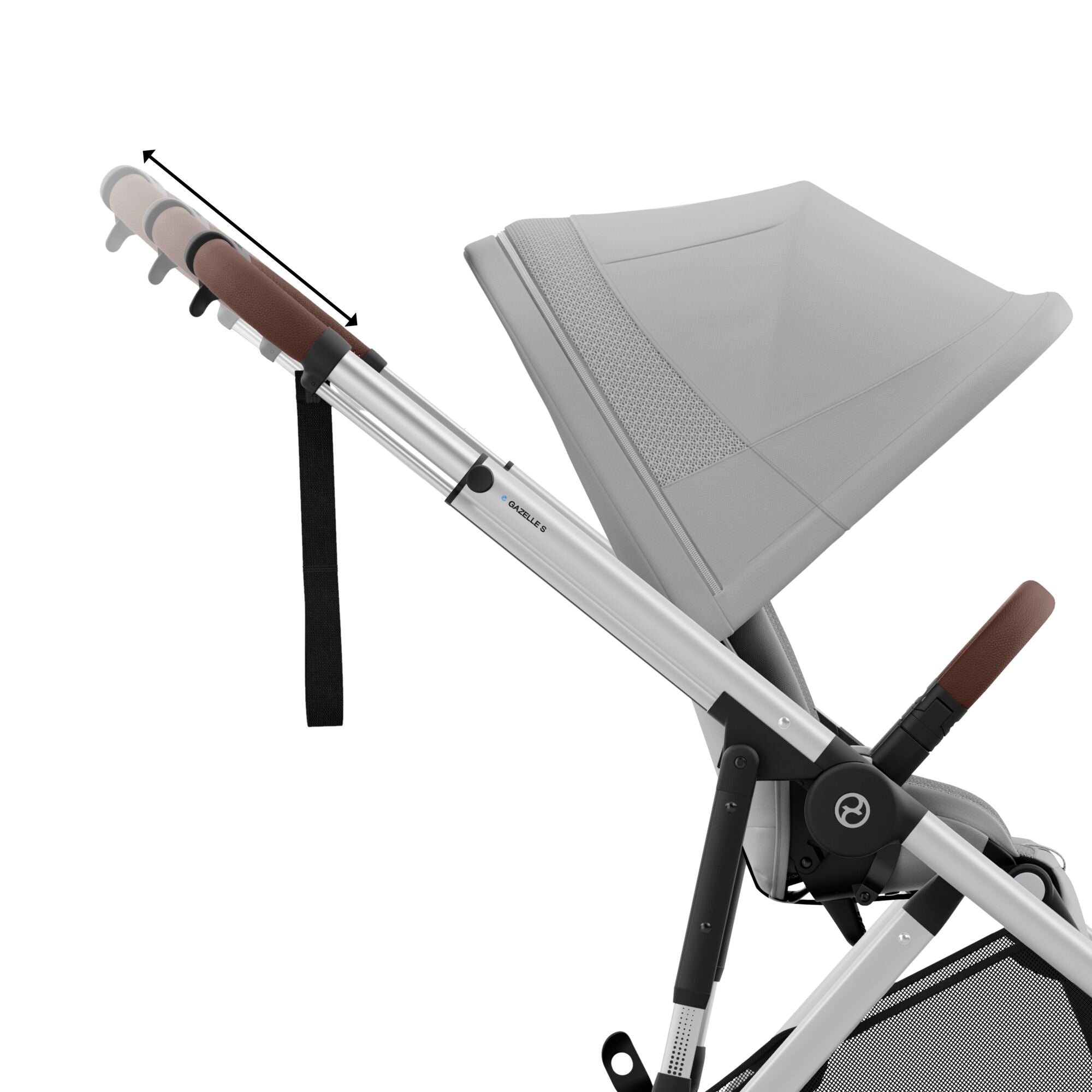 Cybex eGazelle S Twin Comfort Pushchair Bundle in Stone Grey