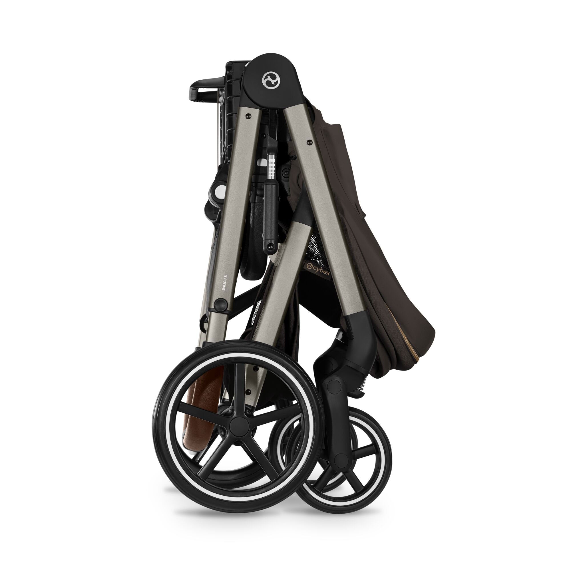 Cybex Balios S Lux Foldable Carrycot Accessory Bundle in Chocolate Brown