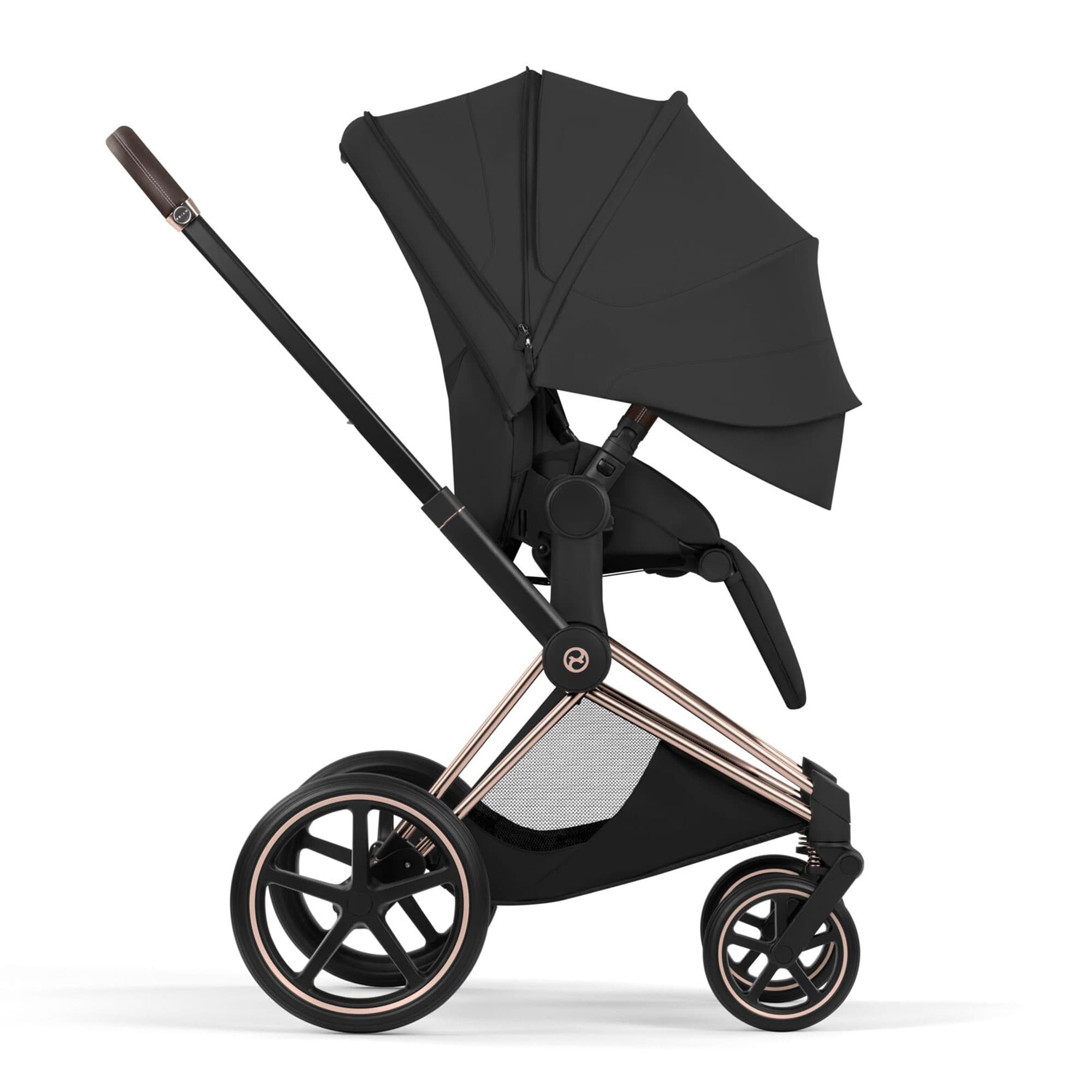 Cybex Priam Ultimate Accessory Bundle - Style Collection in Sepia Black Travel Systems