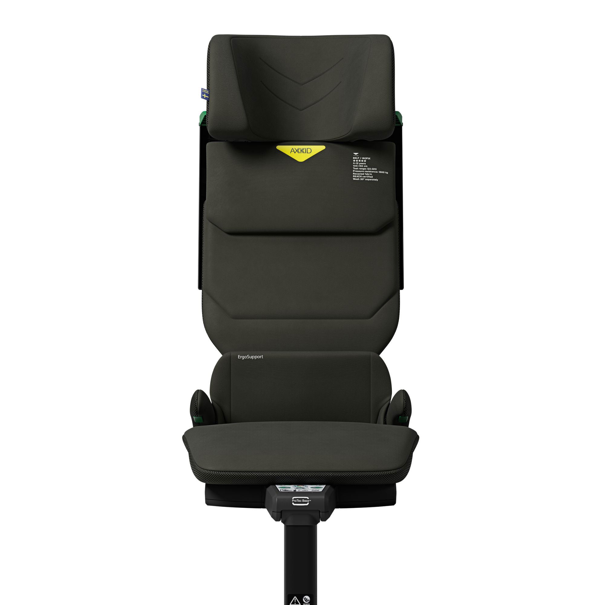 Axkid Up Highback Booster Seat & Accessories in Forest Moss Green