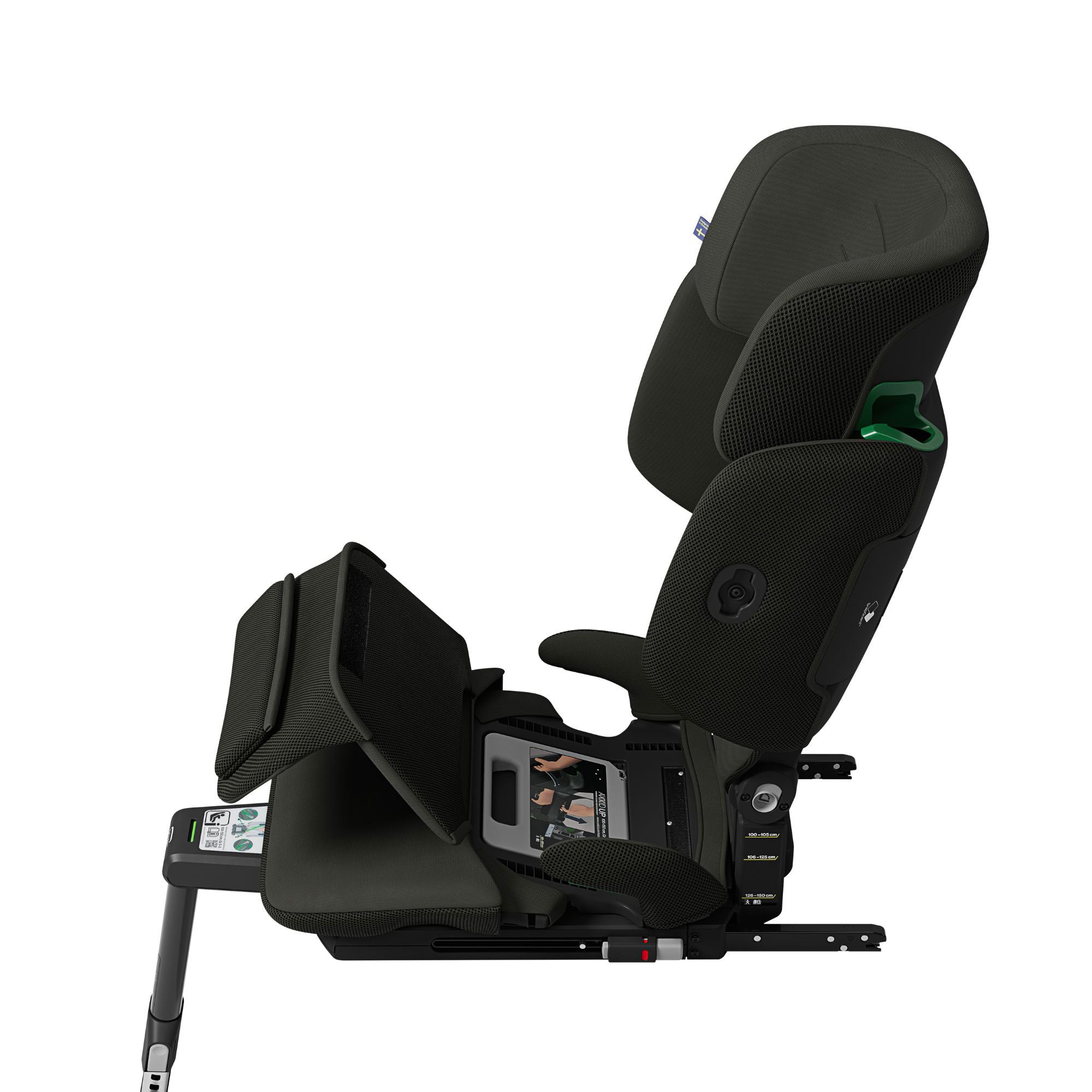 Axkid Up Highback booster Seat in Forest Moss Green