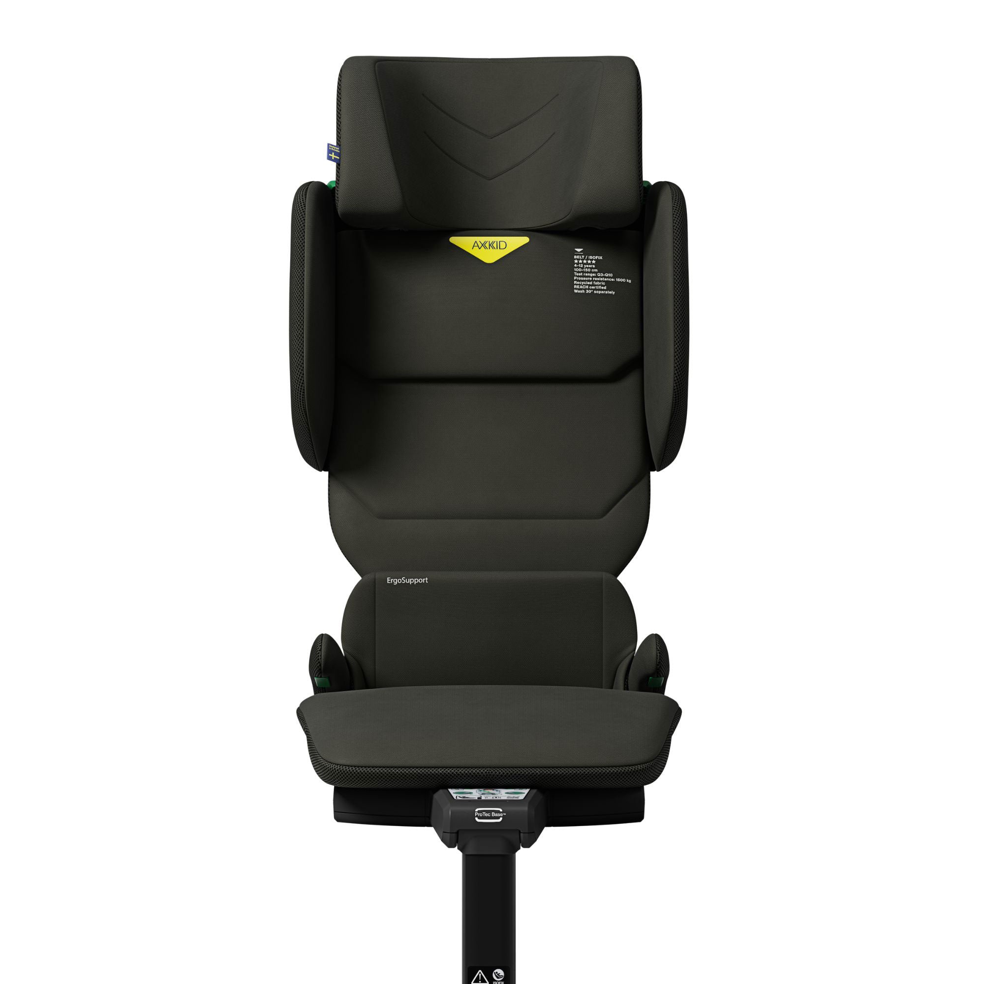 Axkid Up Highback booster Seat in Forest Moss Green