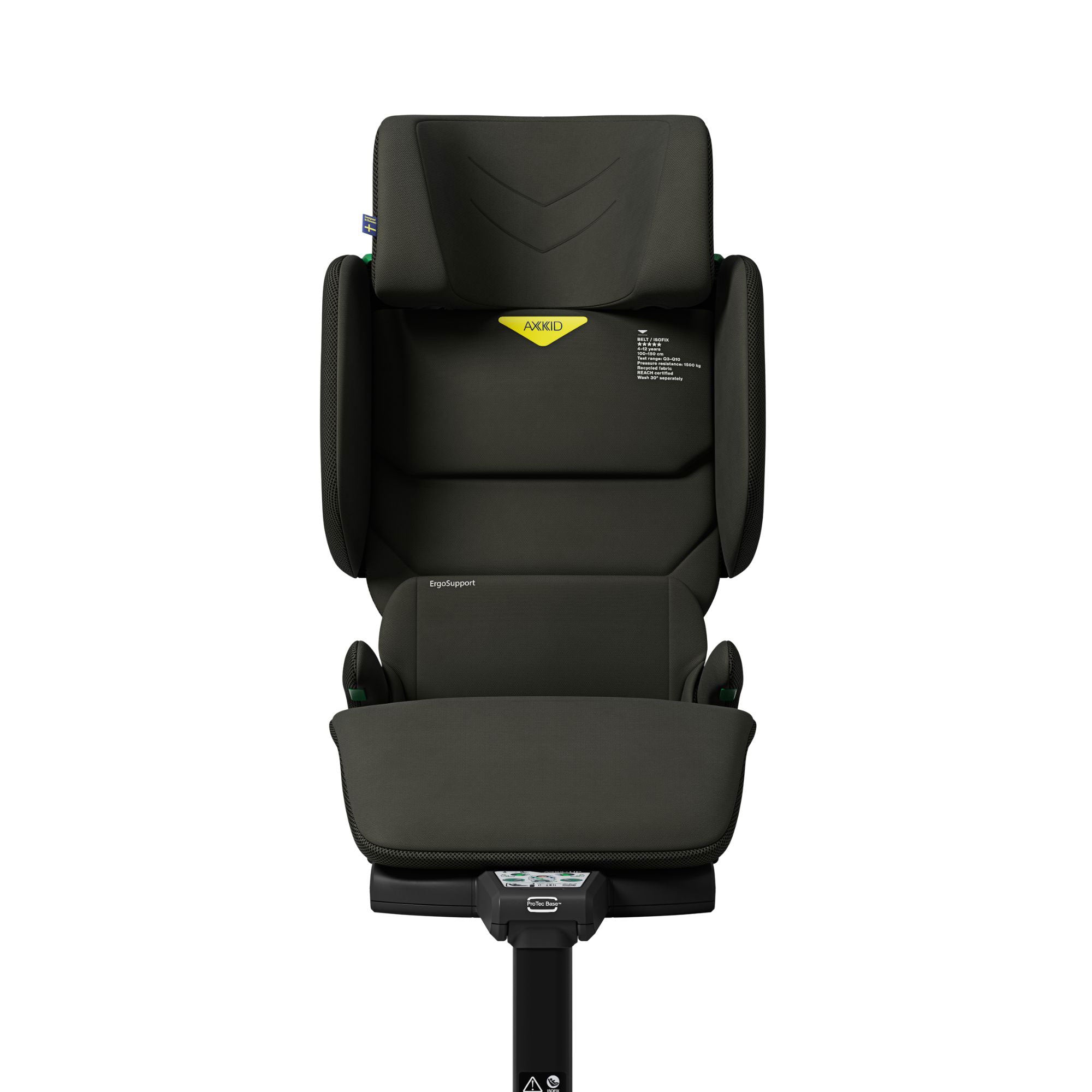 Axkid Up Highback Booster Seat & Accessories in Forest Moss Green