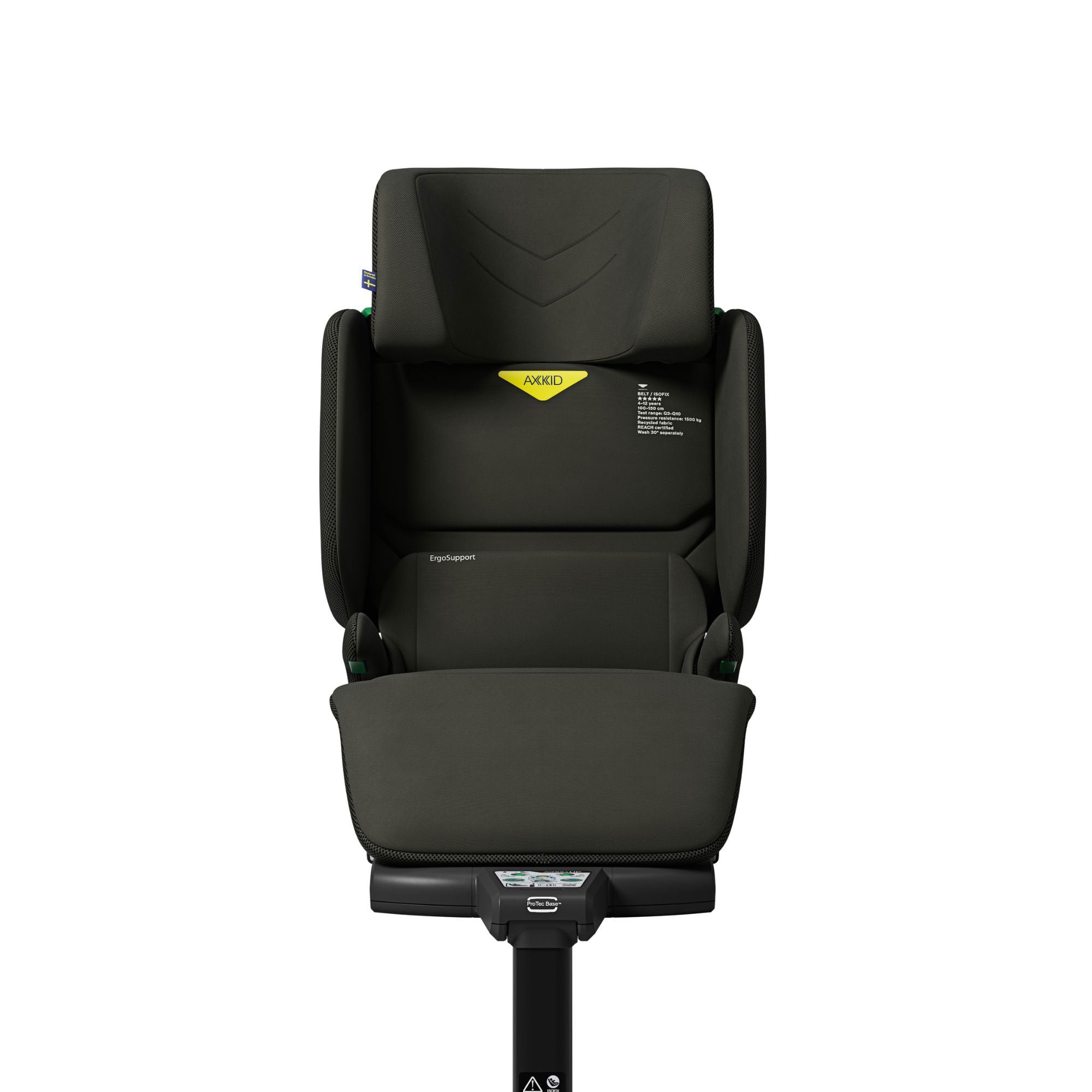 Axkid Up Highback Booster Seat & Accessories in Forest Moss Green