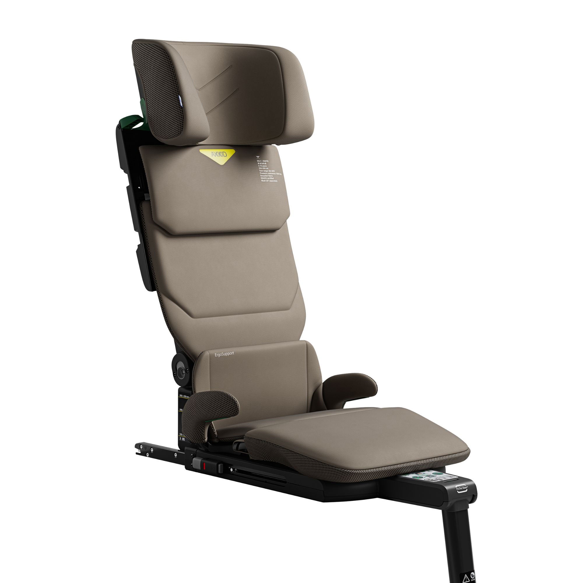 Axkid Up Highback booster Seat in Driftwood Beige