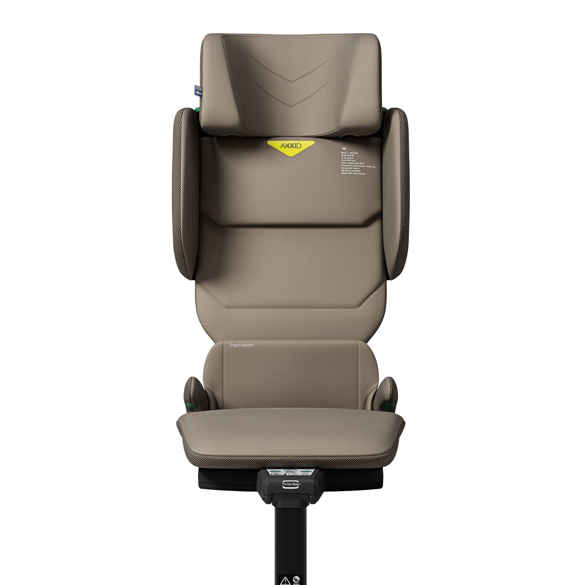 Axkid Up Highback Booster Seat & Accessories in Driftwood Beige