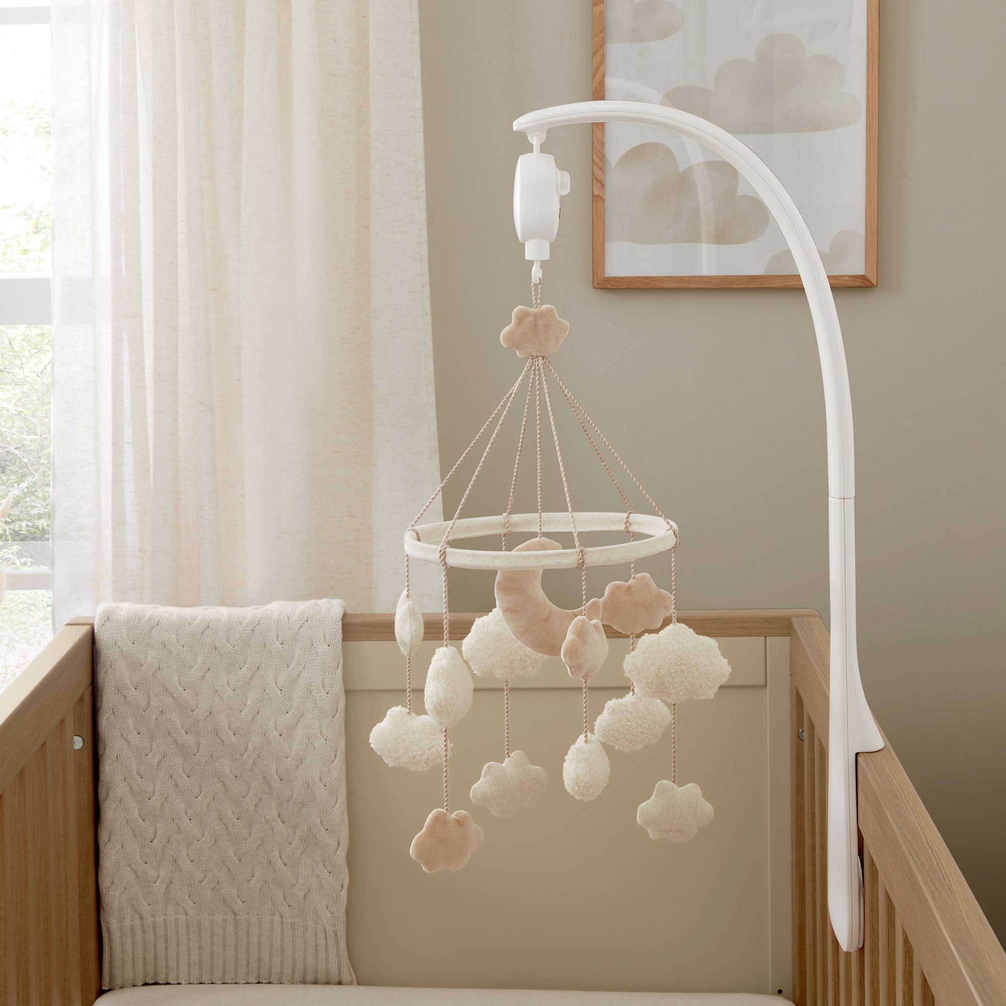 Mamas & Papas Welcome to the World Cot Musical Mobile in Duckling Cloud