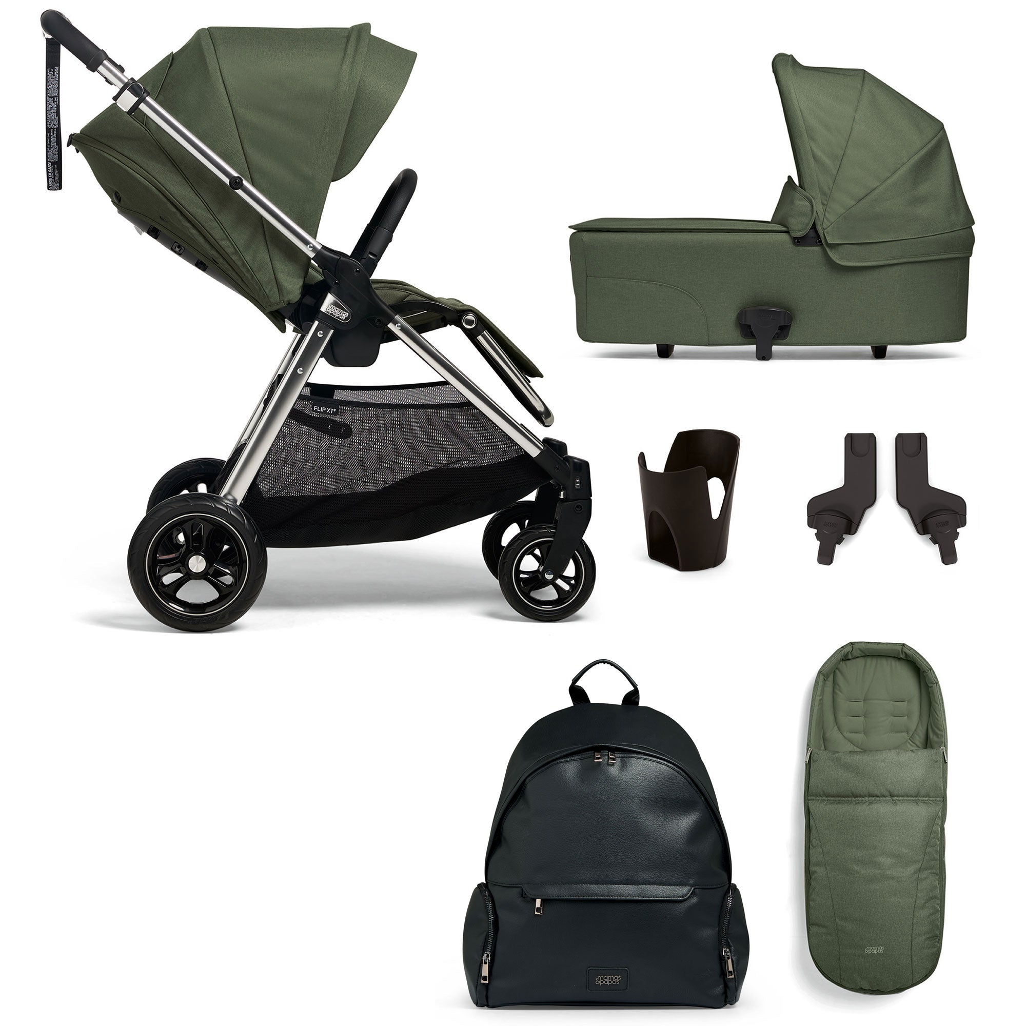 Mamas & Papas Flip XT³ 6 Piece Essentials Bundle in Juniper