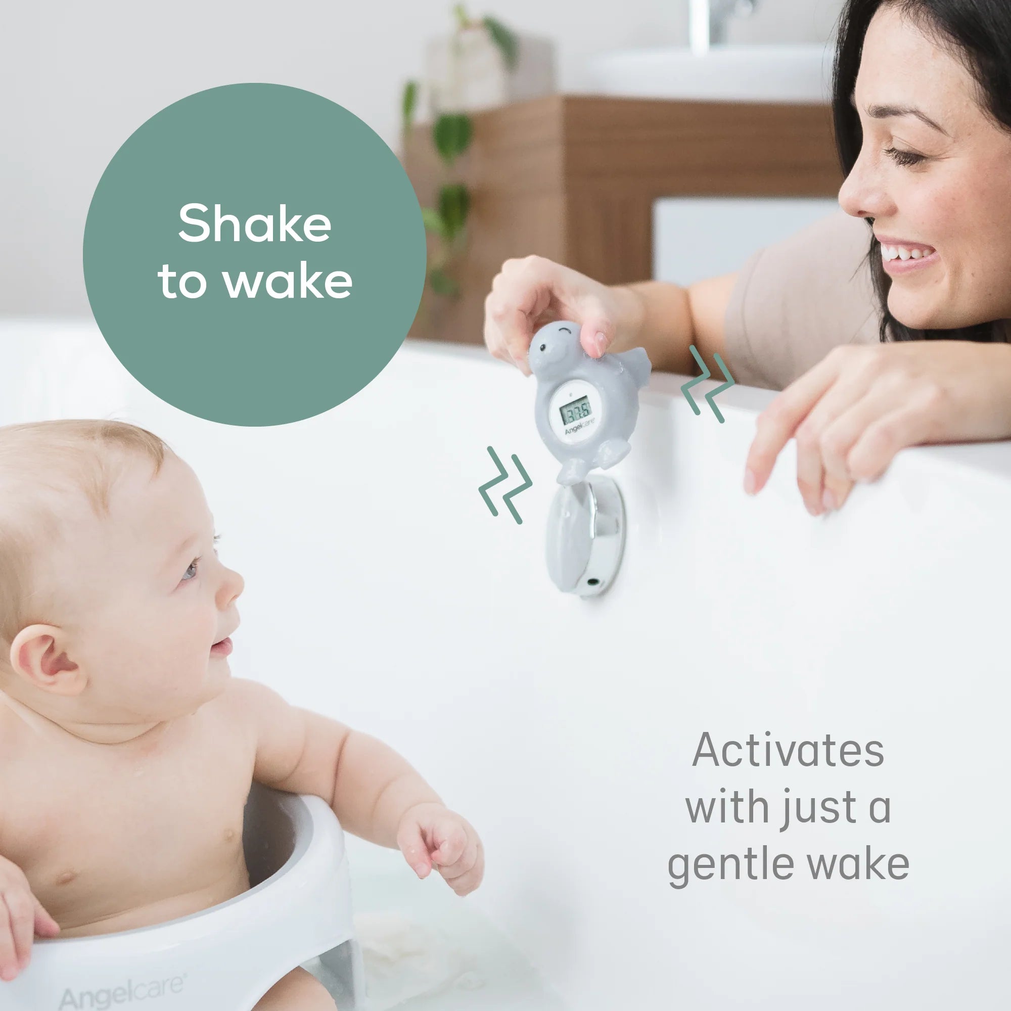 Angelcare Seal Thermometer in Grey