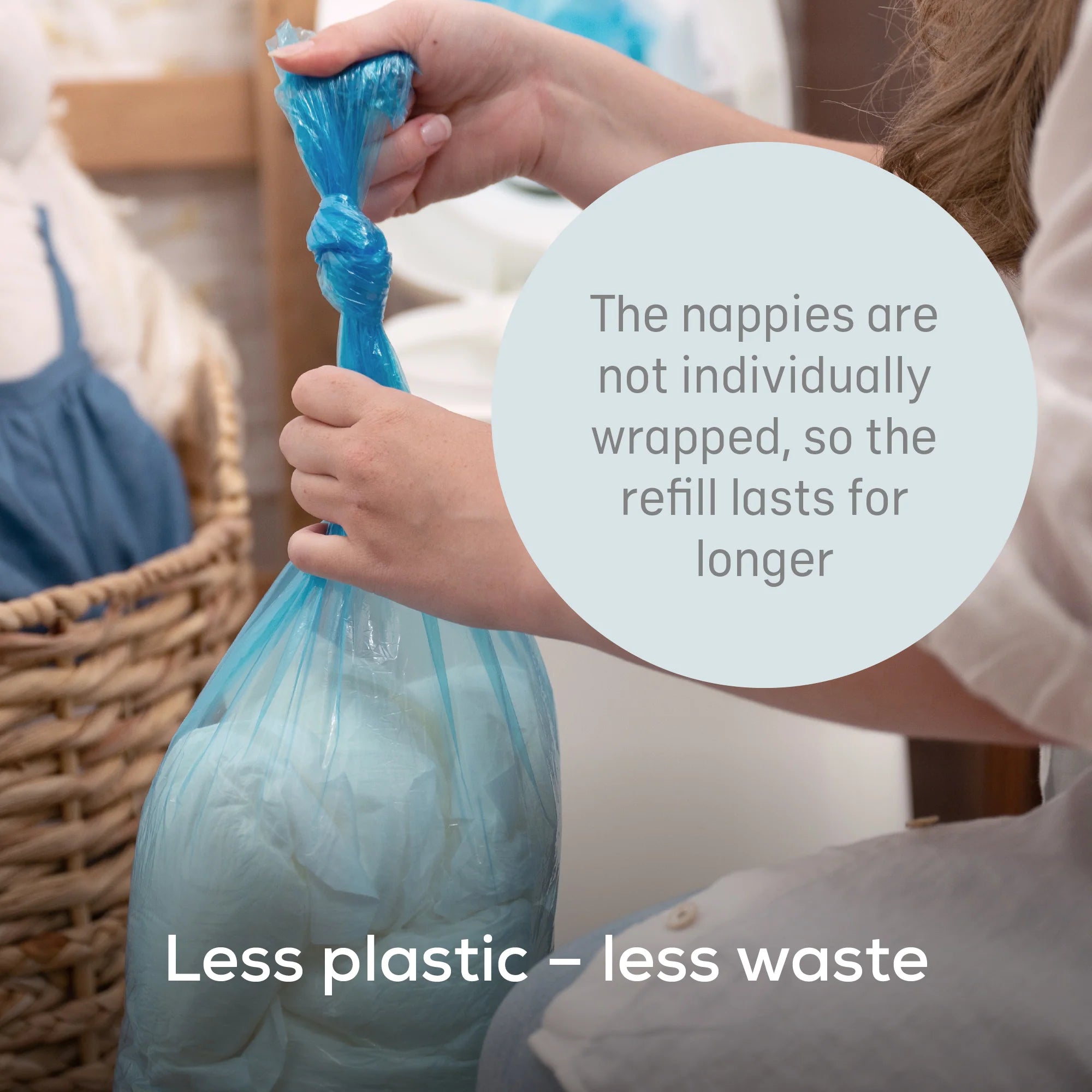 Angelcare XL Nappy Bin in White