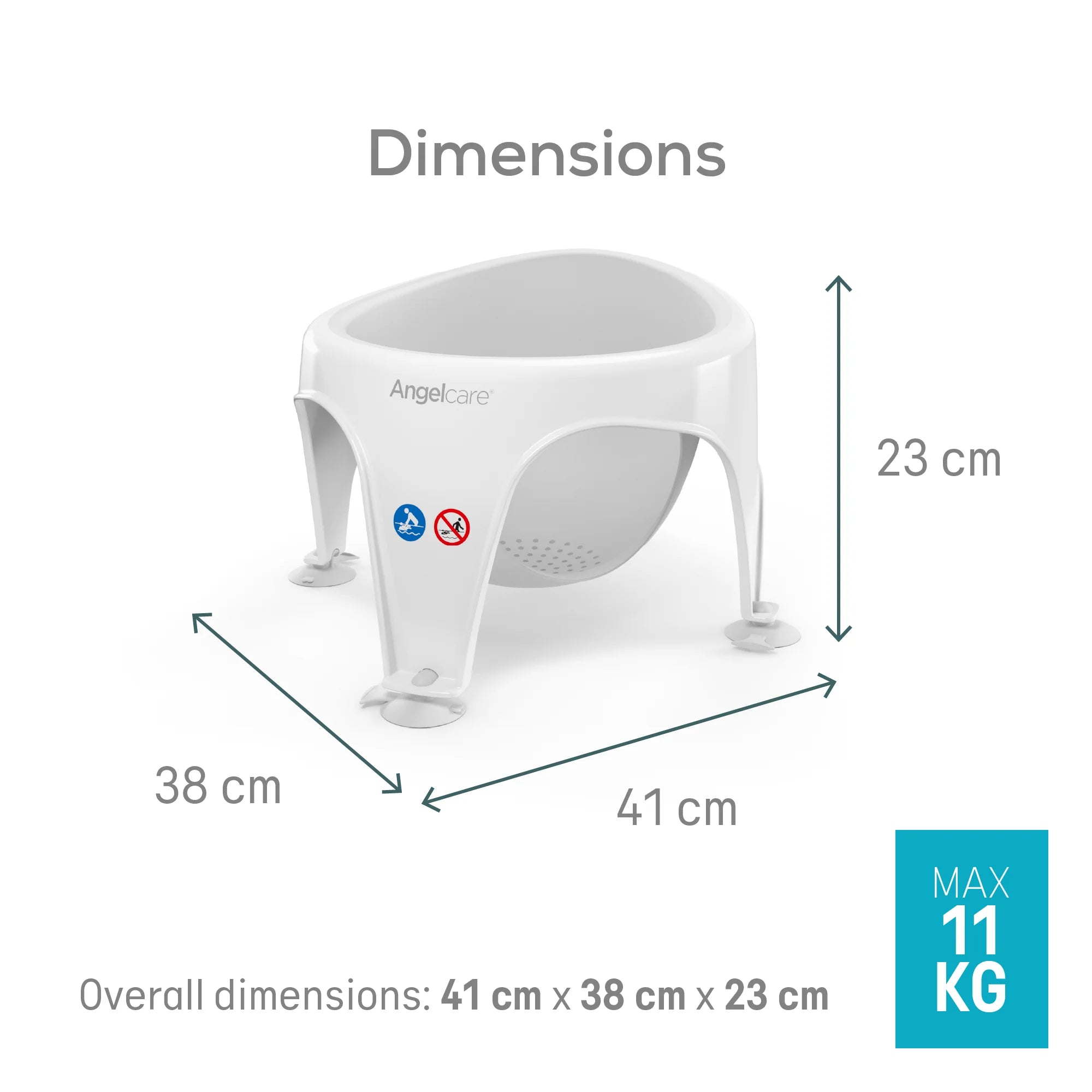 Angelcare Soft Touch Bath Seat in Grey