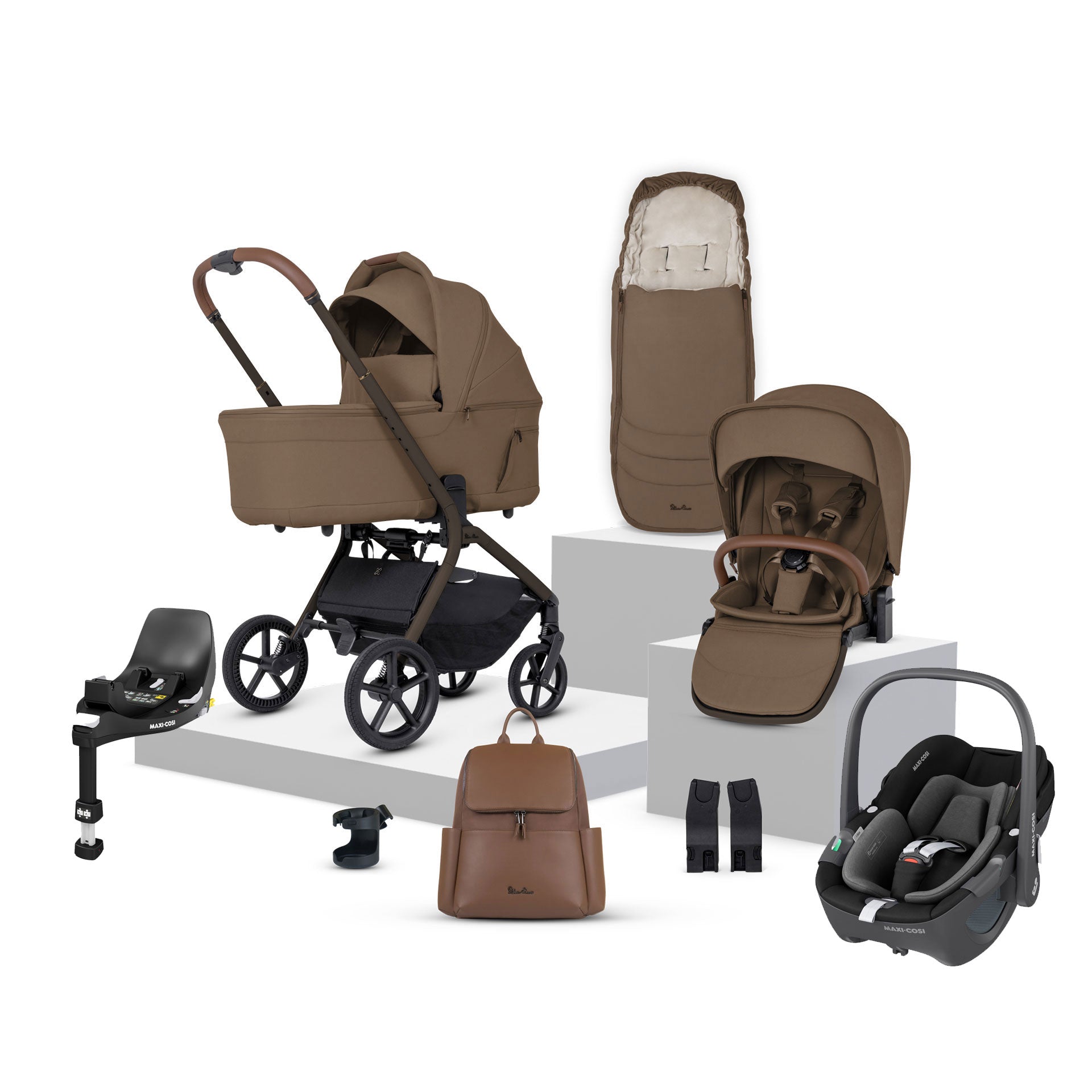 Silver Cross Breez Maxi-Cosi Bundle in Maple