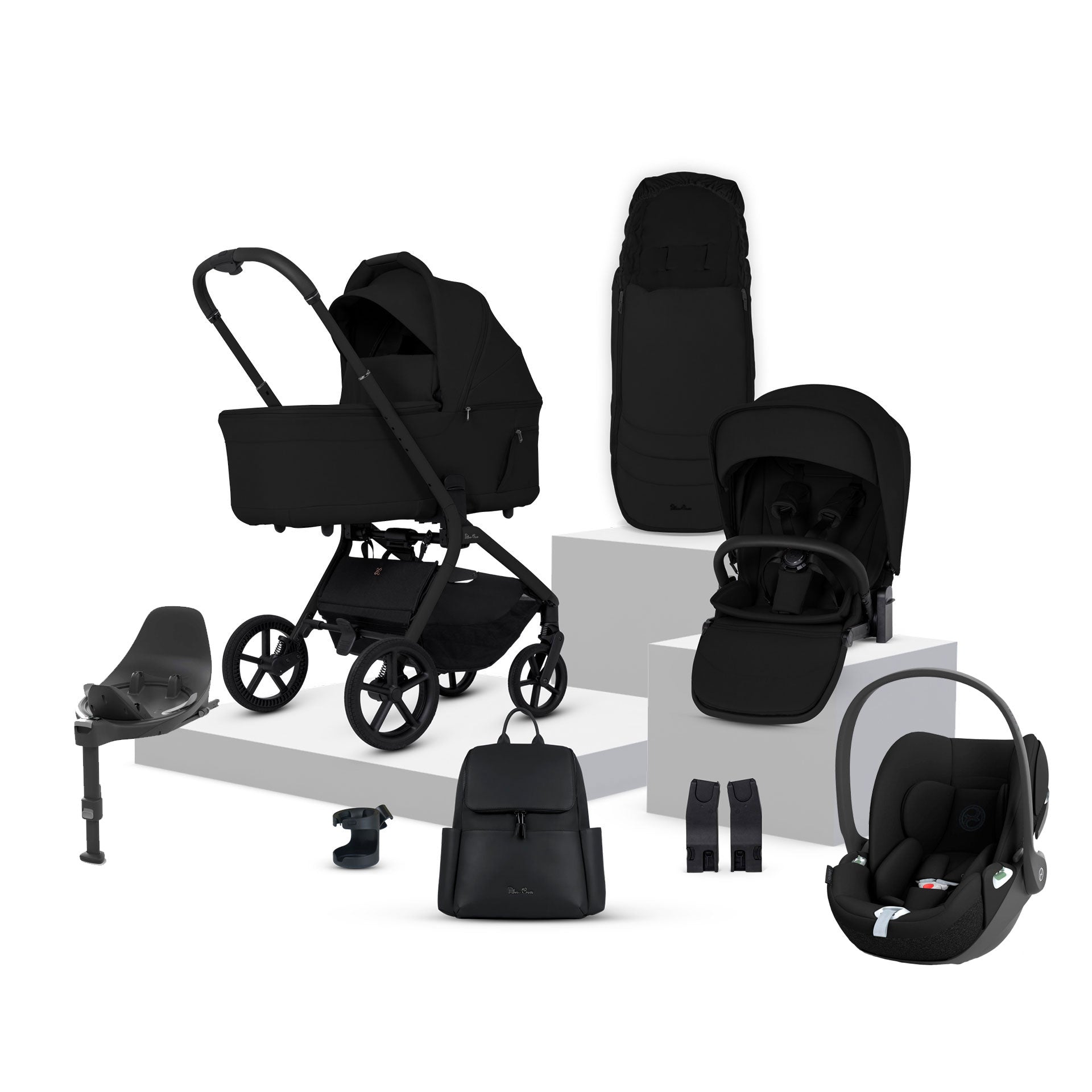 Silver Cross Breez Cybex Bundle in Onyx