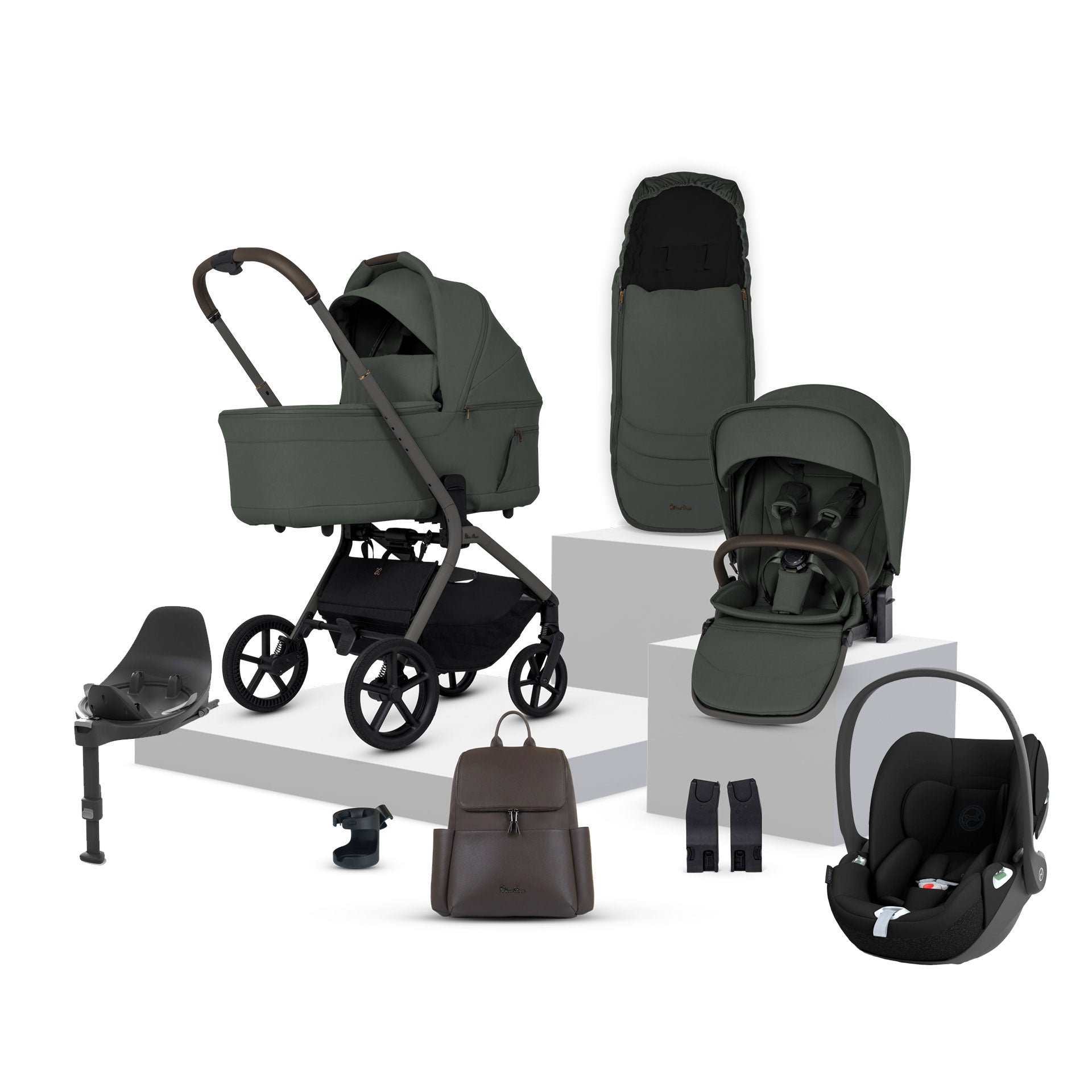 Silver Cross Breez Cybex Bundle in Pewter