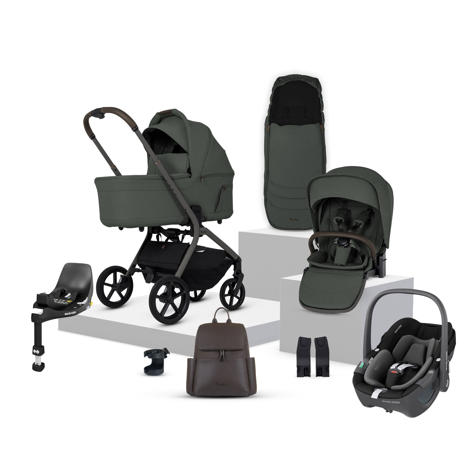 Silver Cross Breez Maxi-Cosi Bundle in Pewter