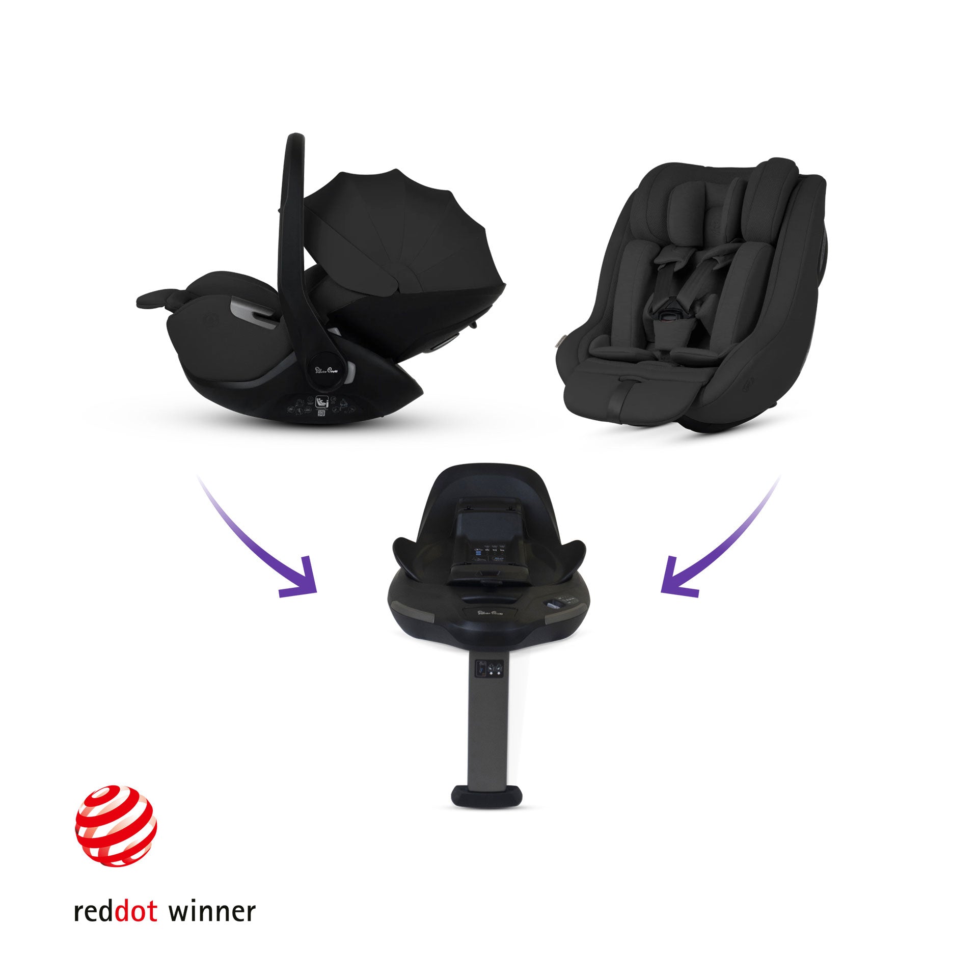 Silver Cross Breez Ultimate Family 360 Bundle in Onyx