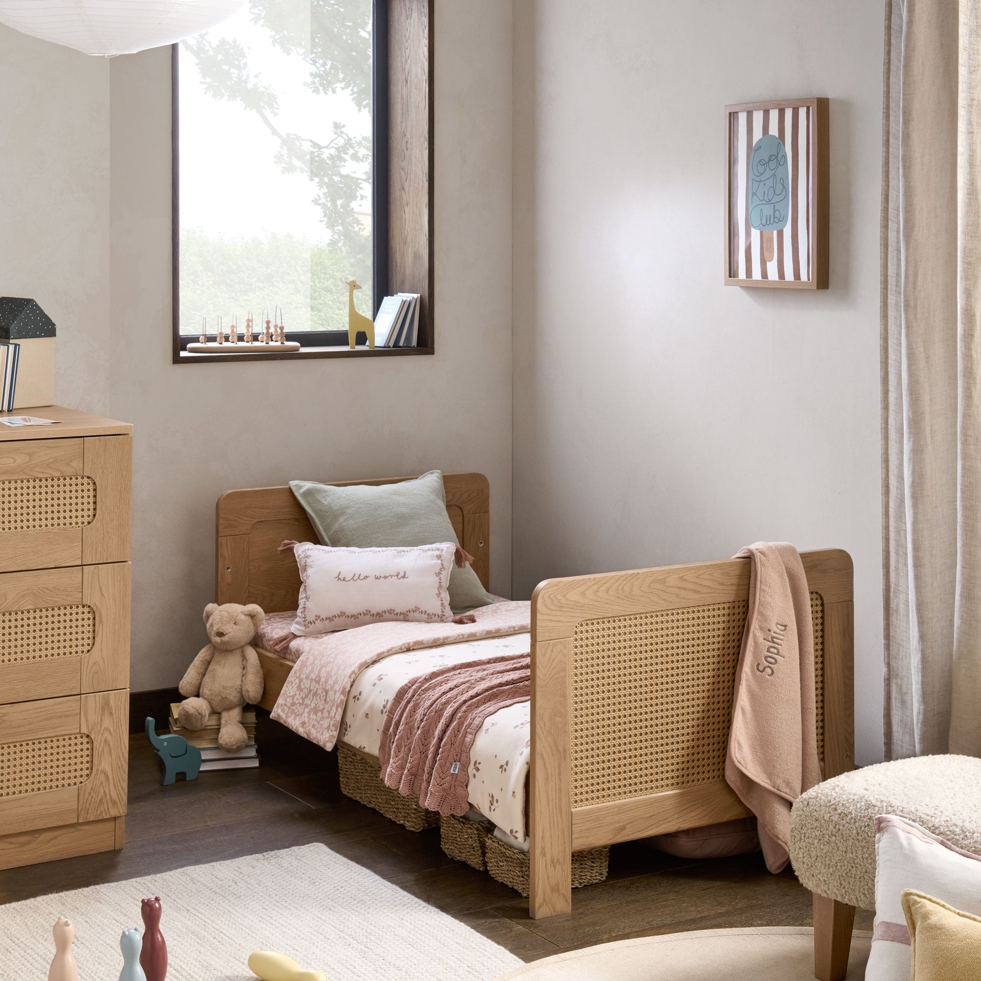 Mamas & Papas Esna 2 Piece Roomset in Rattan/Oak