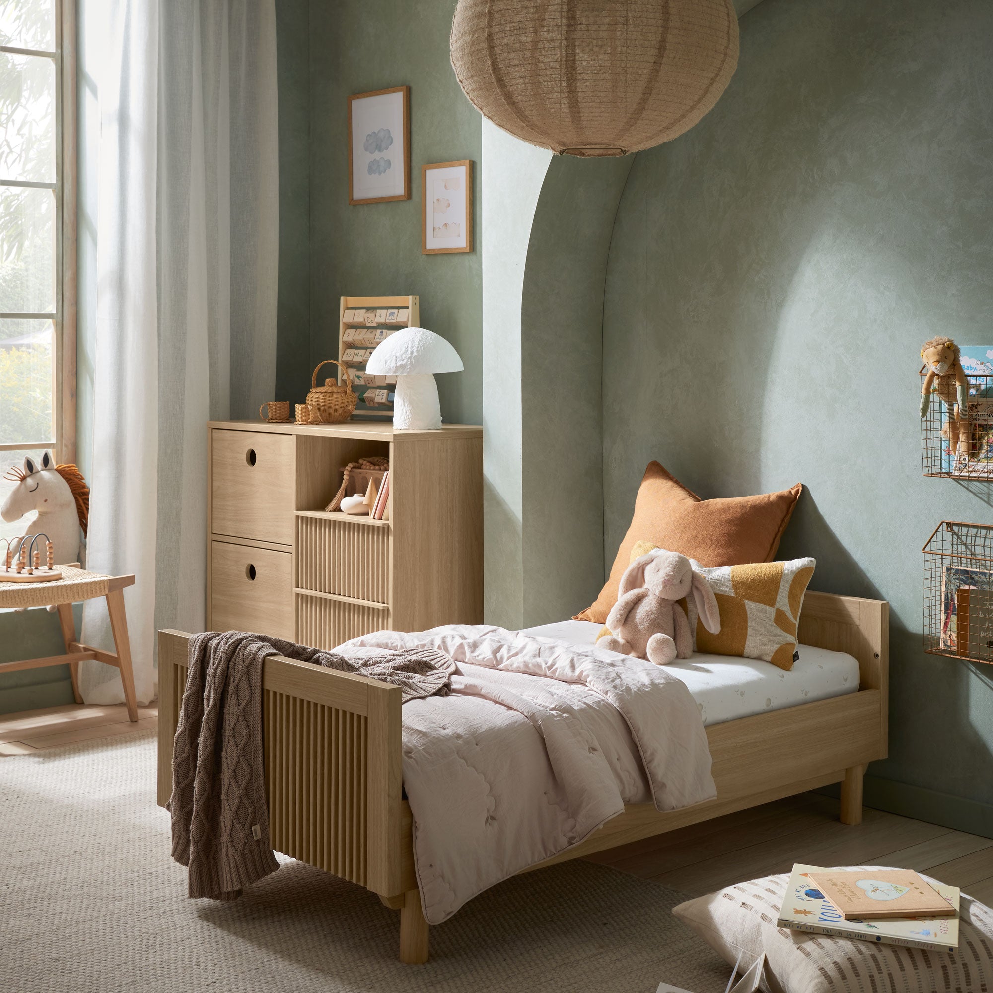 Mamas & Papas Oska 2 Piece Wide Roomset in Natural Oak