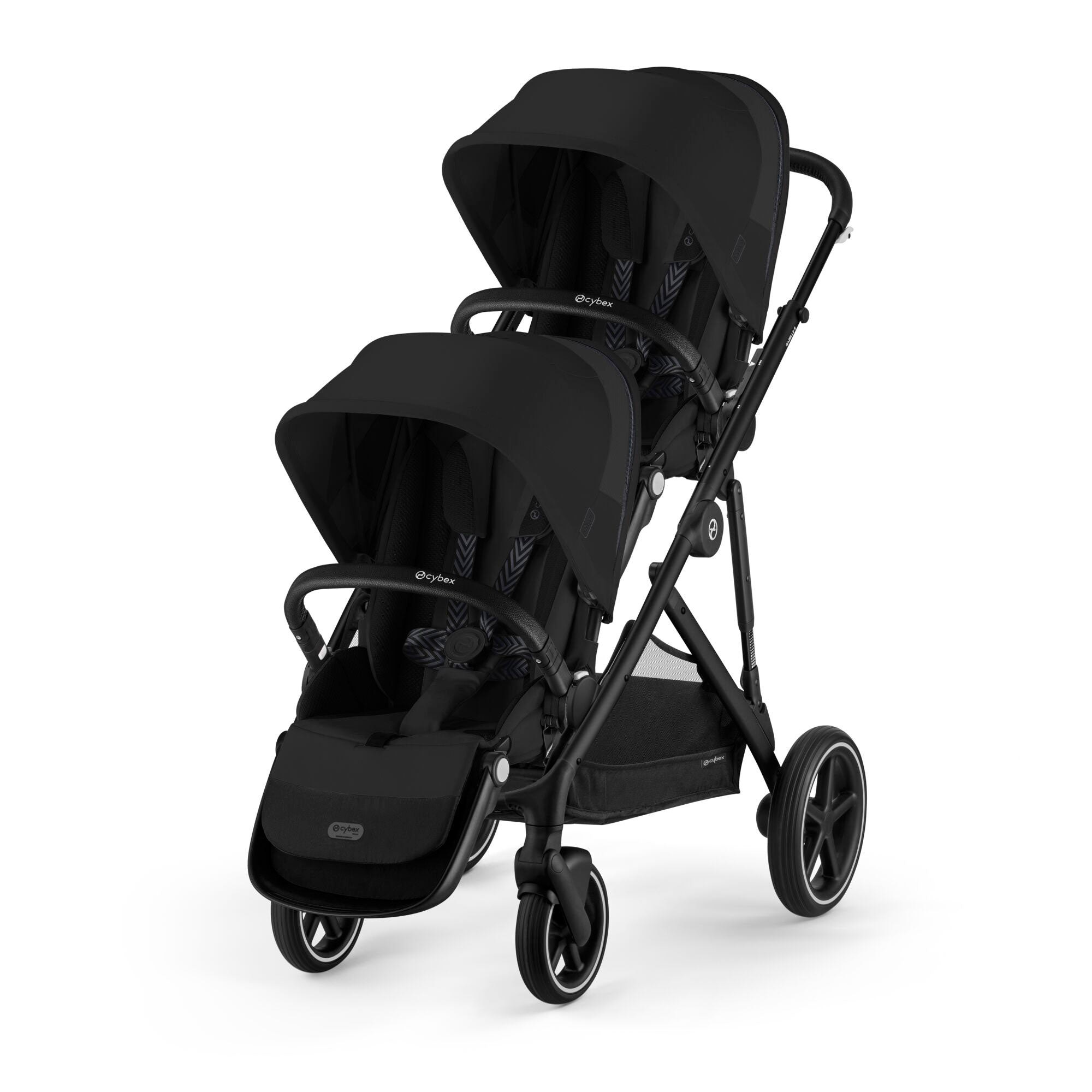 Cybex Gazelle S Twin Comfort Pushchair Bundle in Moon Black