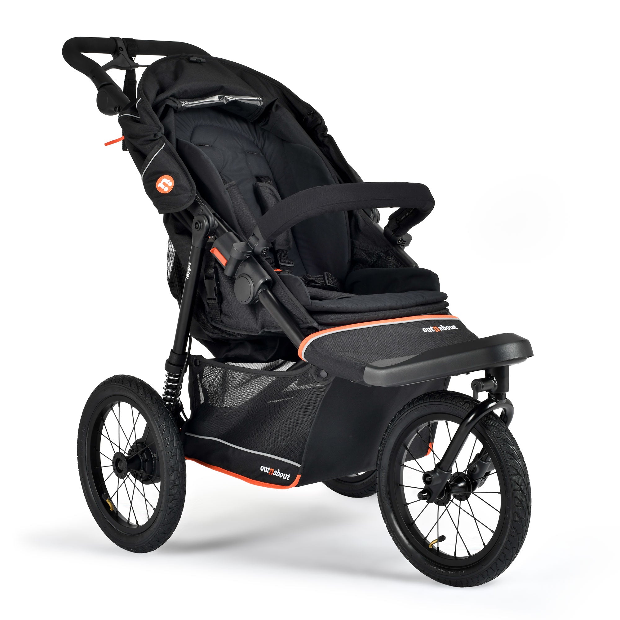 Out n About Nipper V6 Plus Switch Newborn Bundle in Summit Black