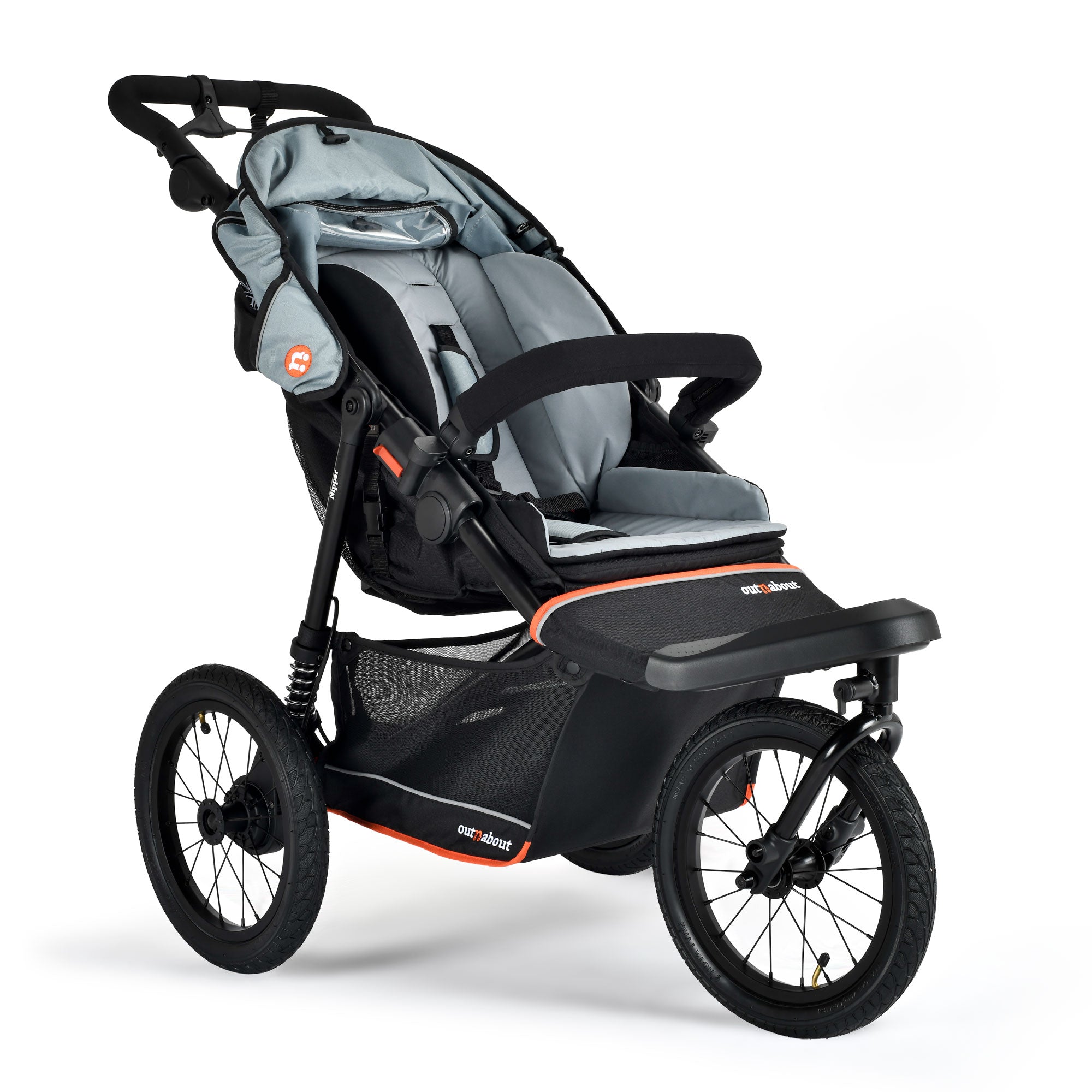 Out n About Nipper V6 Plus Newborn Bundle in Rocksalt Grey