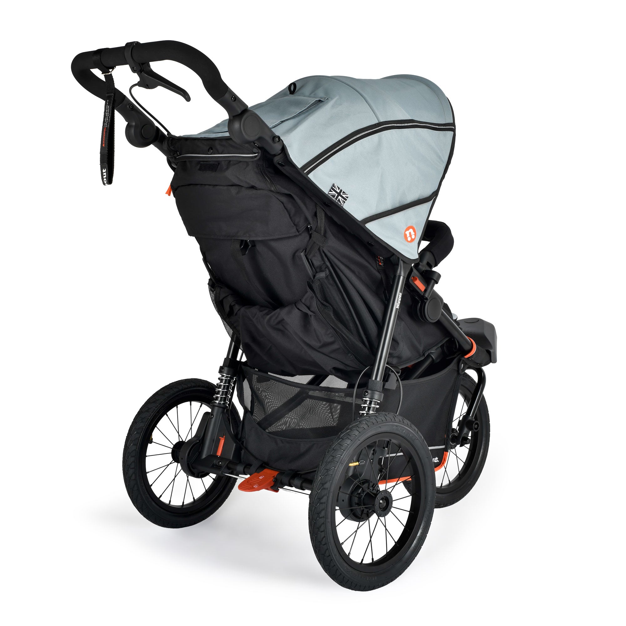 Out n About Nipper V6 Plus Switch Newborn Bundle in Rock Salt Grey