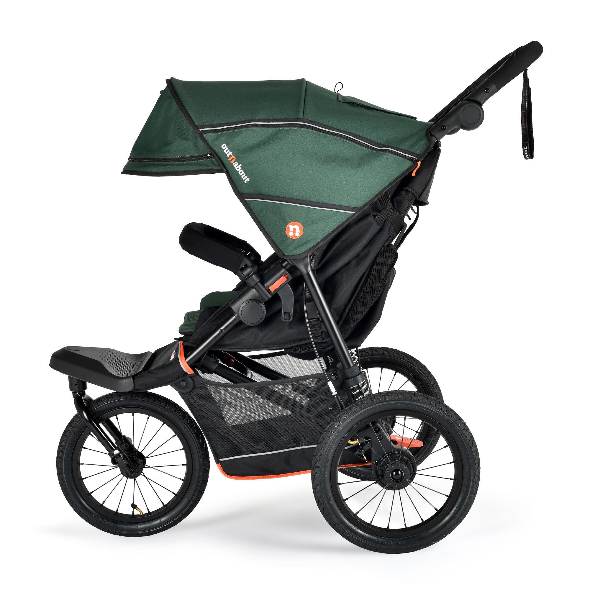 Out n About Nipper V6 Plus Switch Newborn Bundle in Sycamore Green
