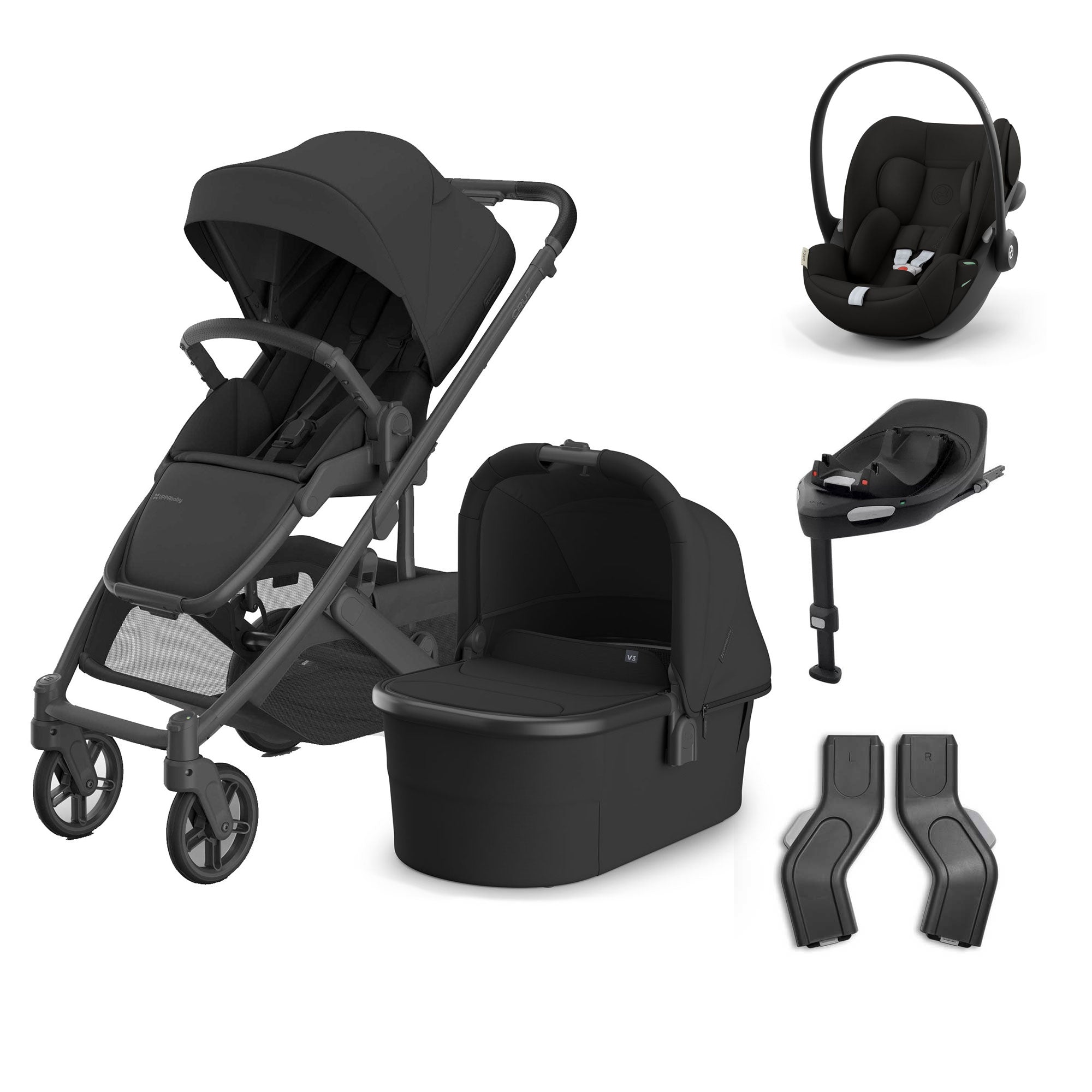 UPPAbaby Cruz V3 Complete Cybex Travel System in Jake