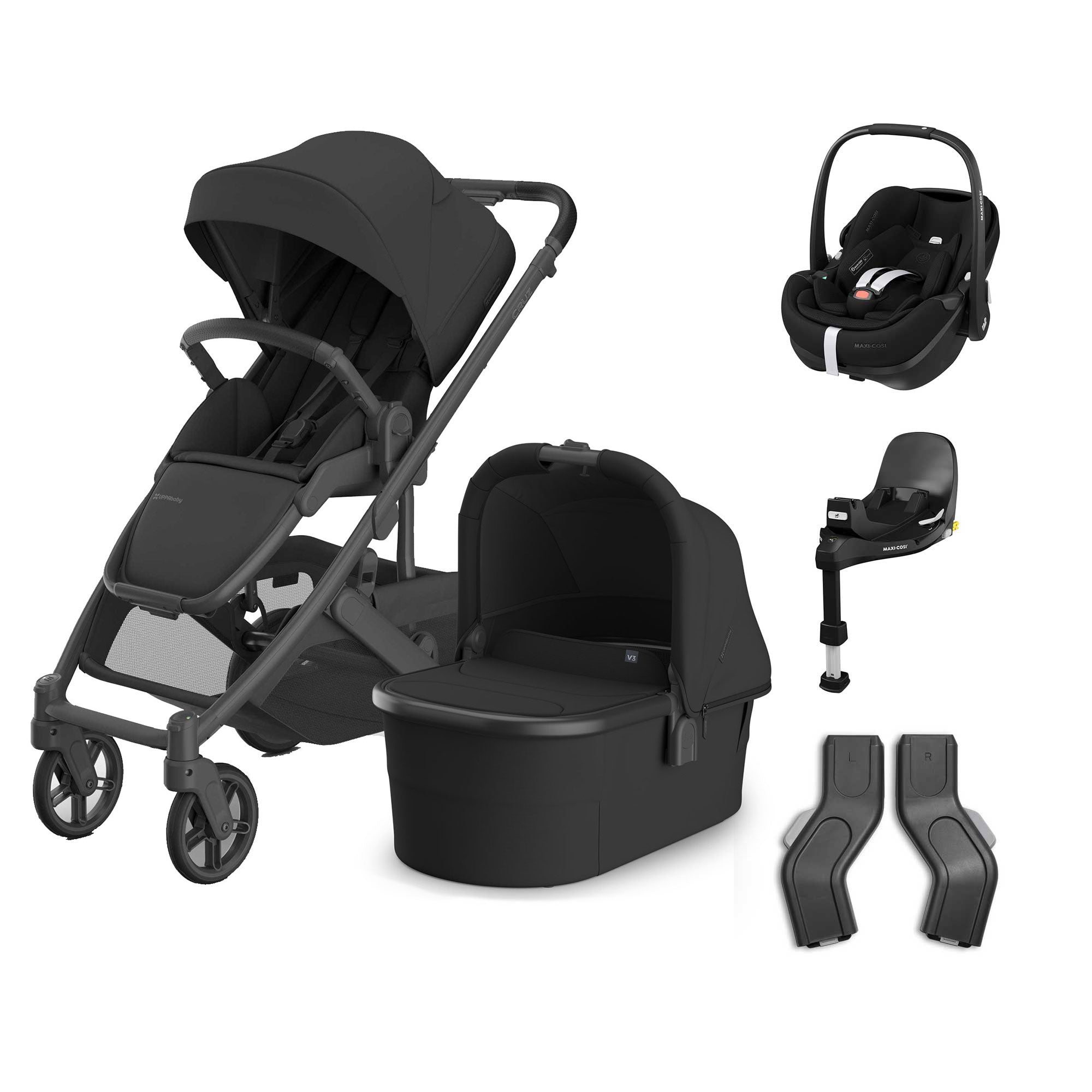 UPPAbaby Cruz V3 Complete Maxi-Cosi Travel System in Jake