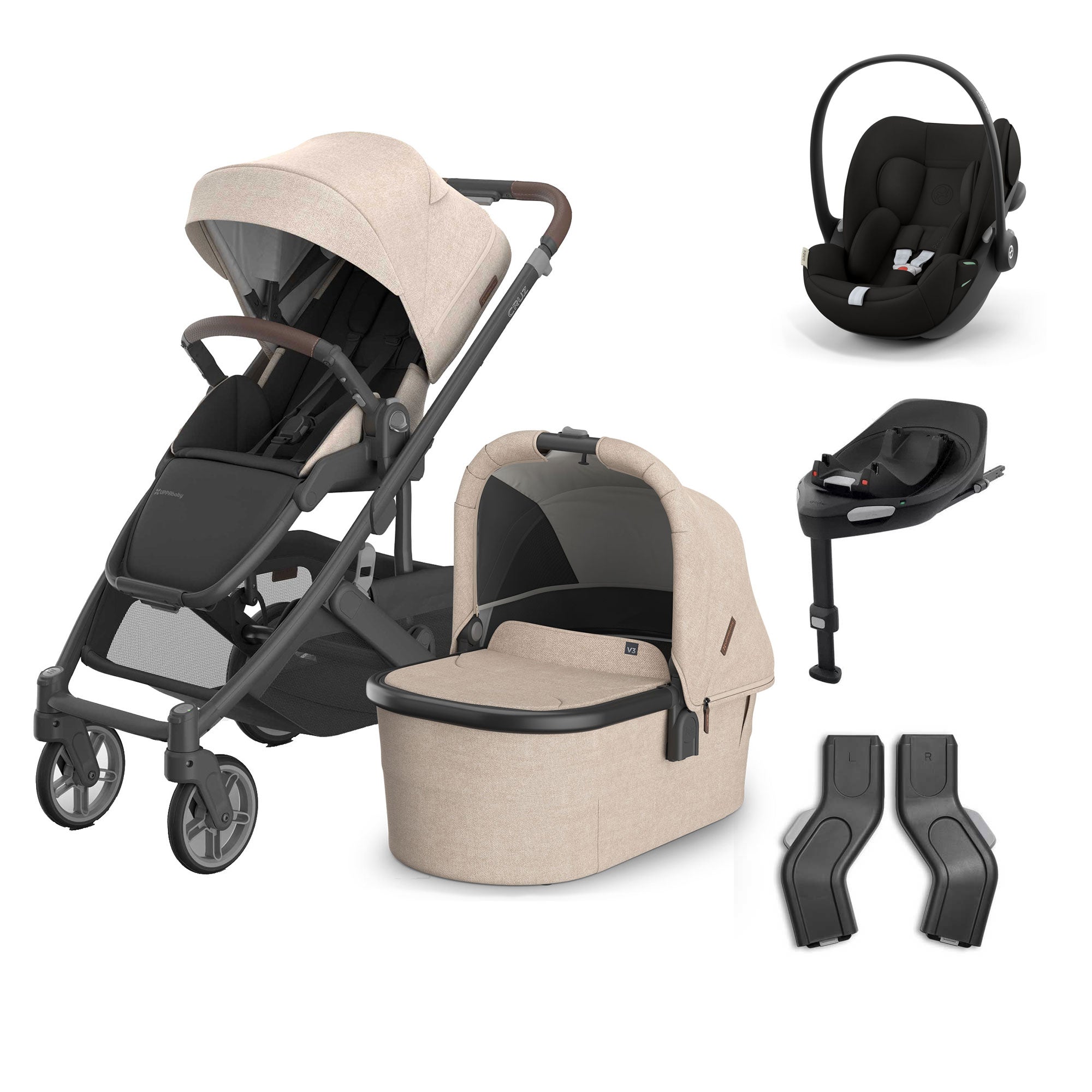 UPPAbaby Cruz V3 Complete Cybex Travel System in Liam
