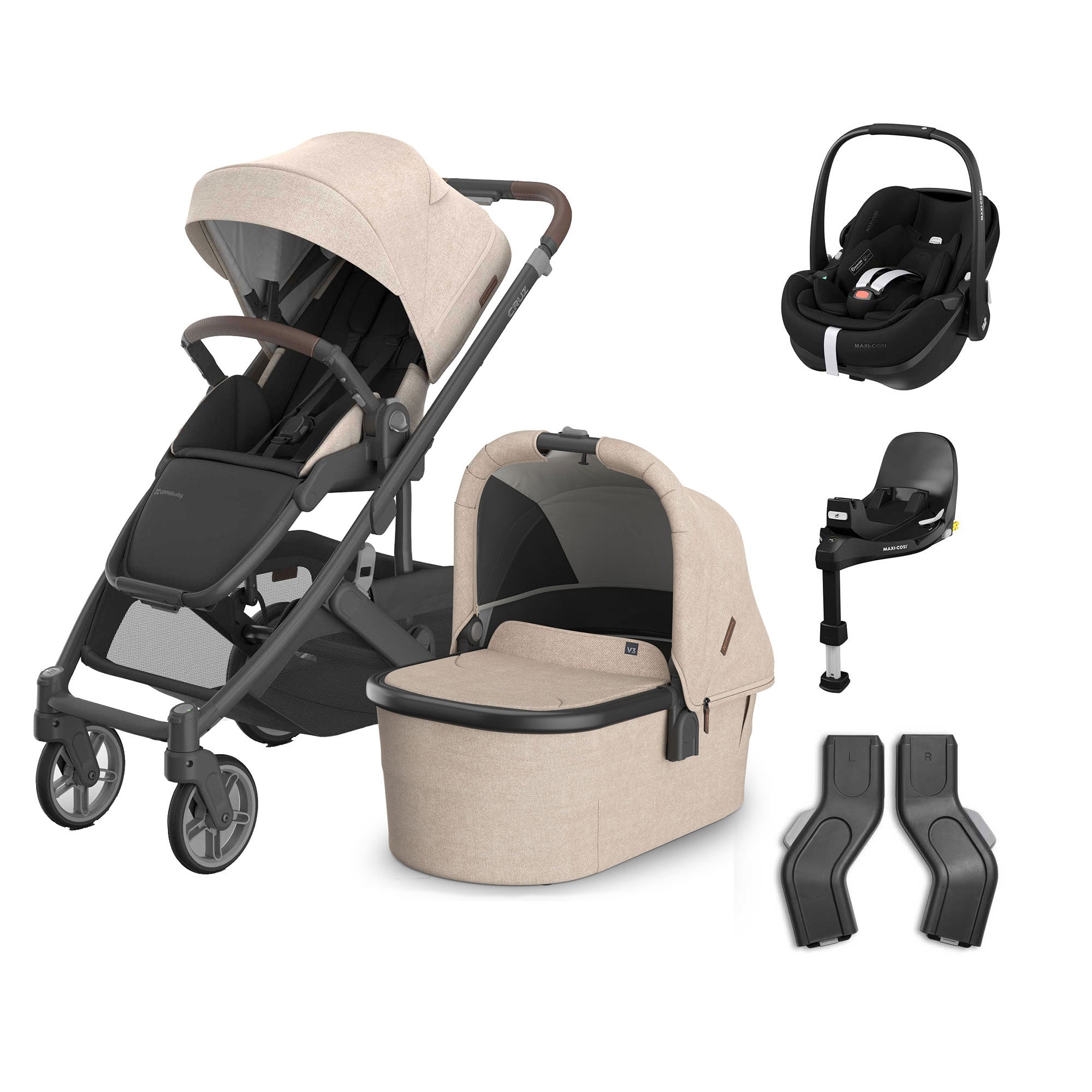 UPPAbaby Cruz V3 Complete Maxi-Cosi Travel System in Liam