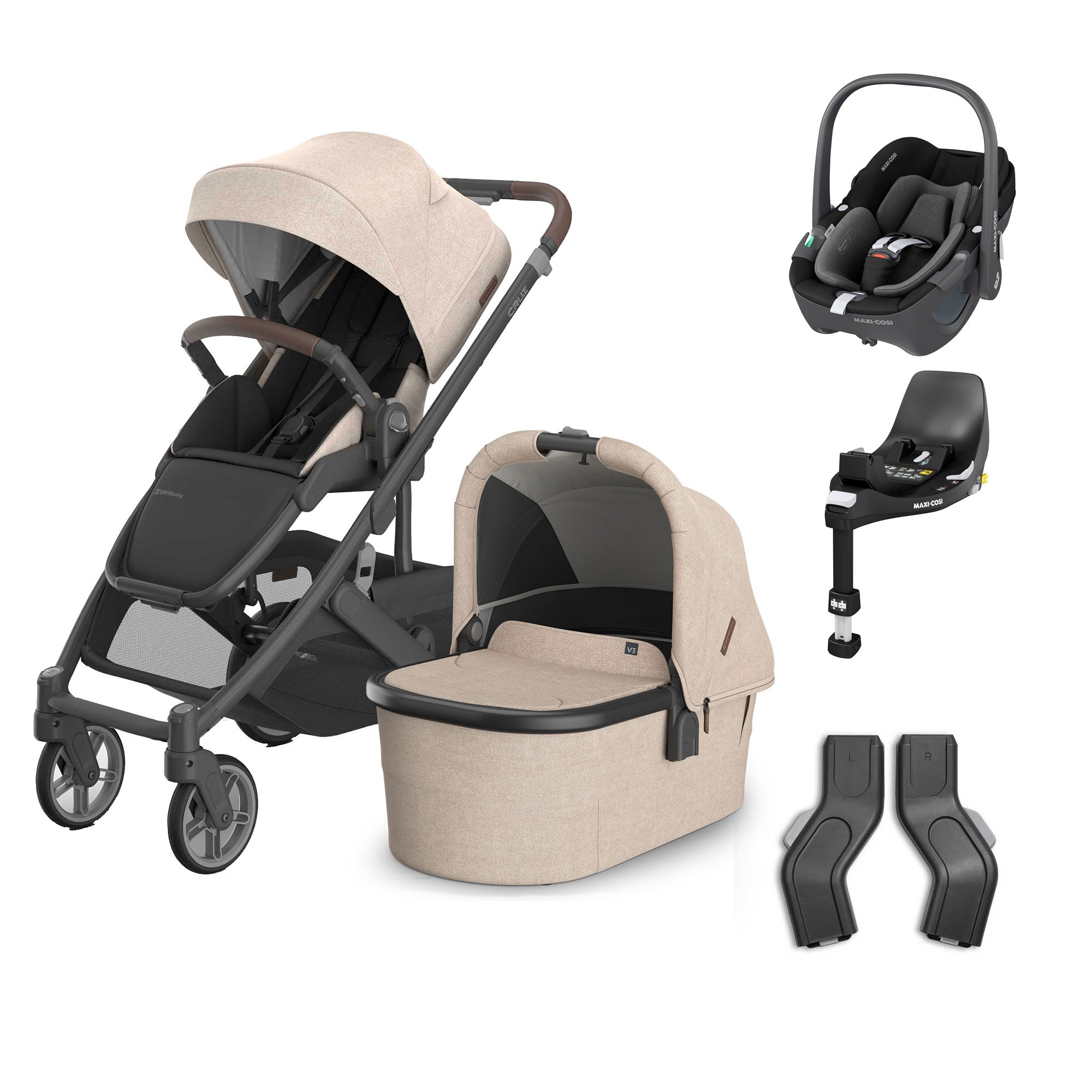 UPPAbaby Cruz V3 Complete Maxi-Cosi Travel System in Liam