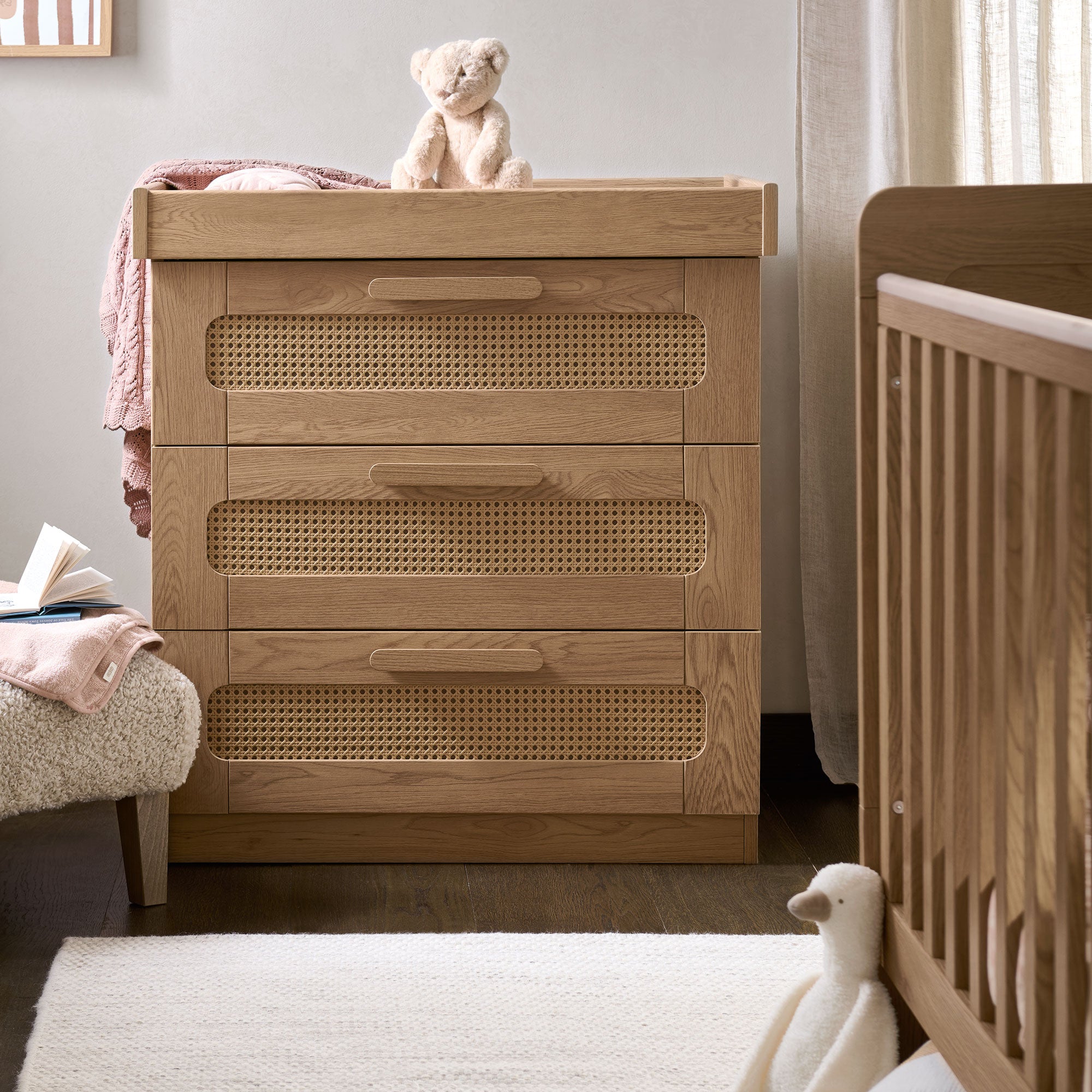 Mamas & Papas Esna 2 Piece Roomset in Rattan/Oak