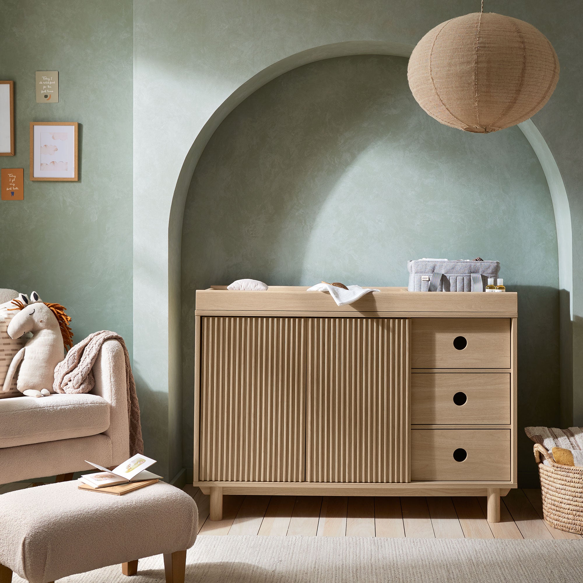 Mamas & Papas Oska 2 Piece Wide Roomset in Natural Oak