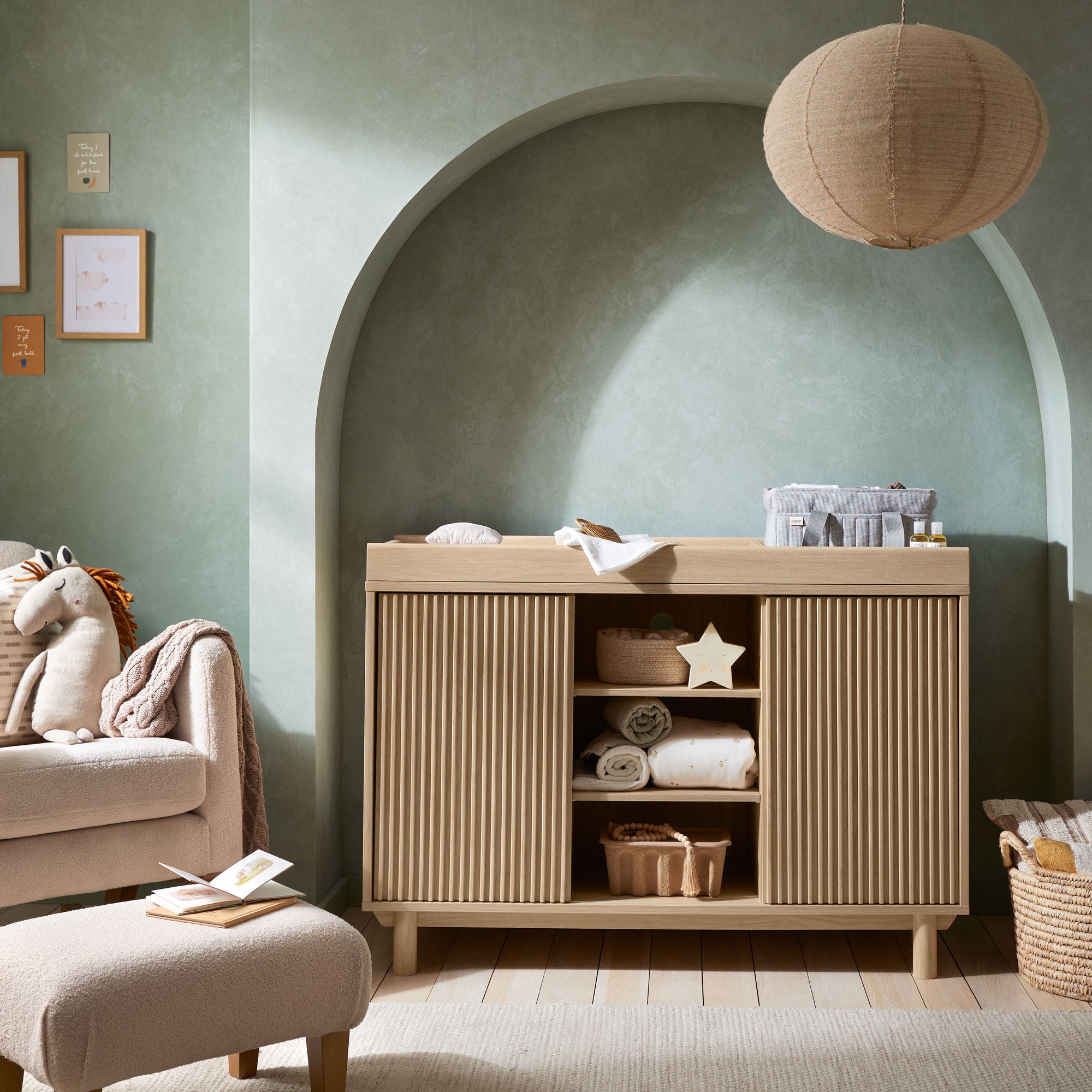 Mamas & Papas Oska 2 Piece Wide Roomset in Natural Oak