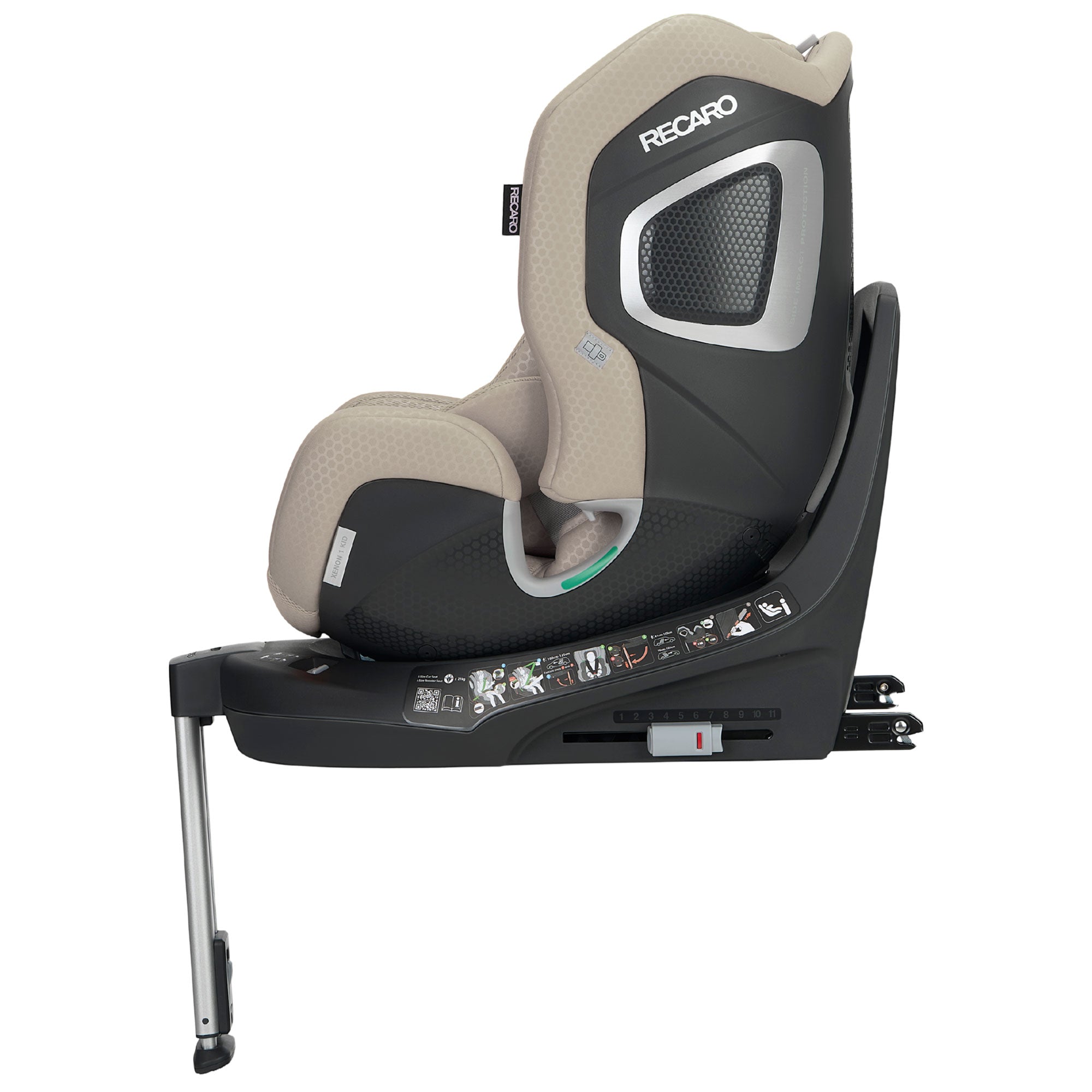 Recaro Xenon 1 Kid Combination Car Seat 61-125cm in Elegant Beige