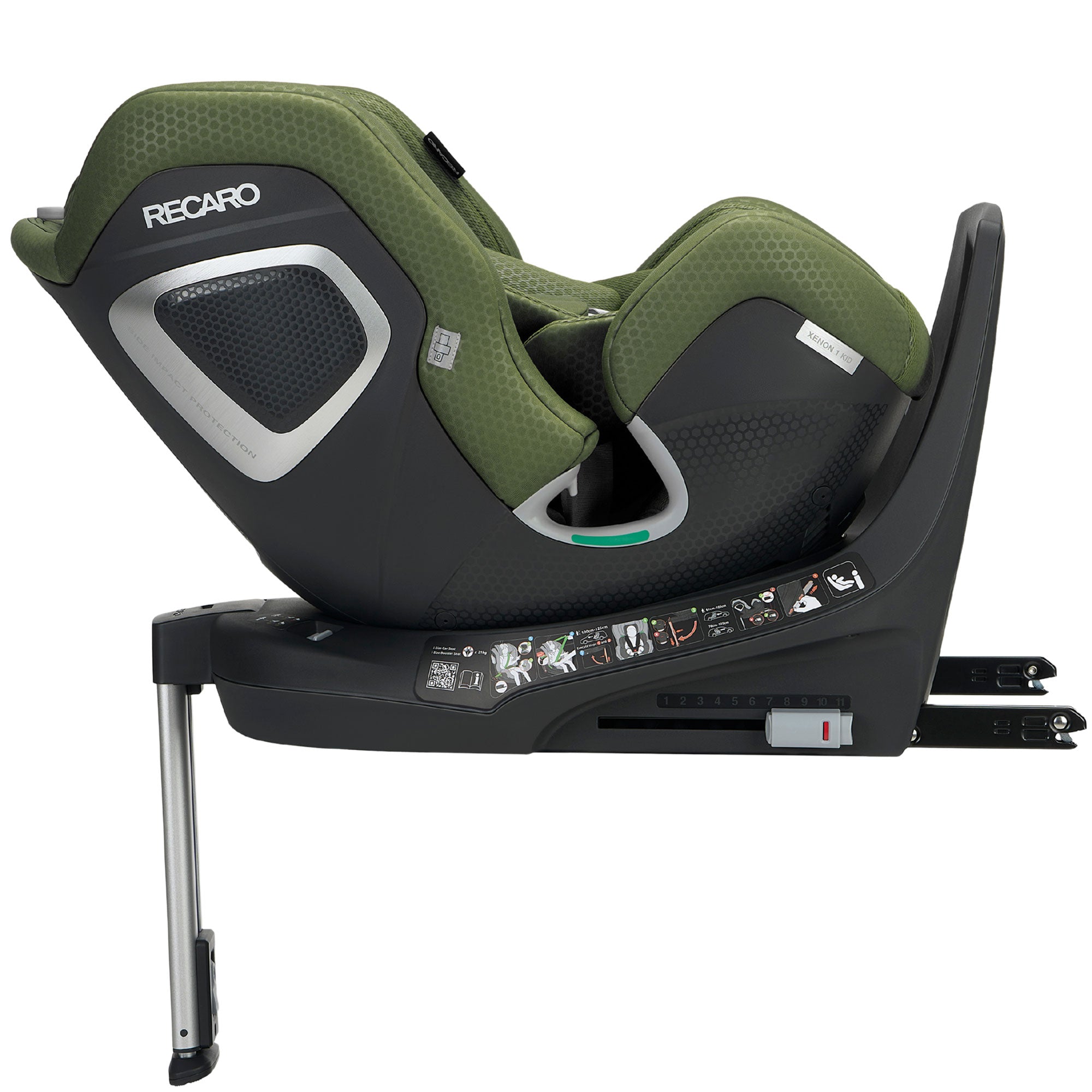 Recaro Xenon 1 Kid Combination Car Seat 61-125cm in Epic Green