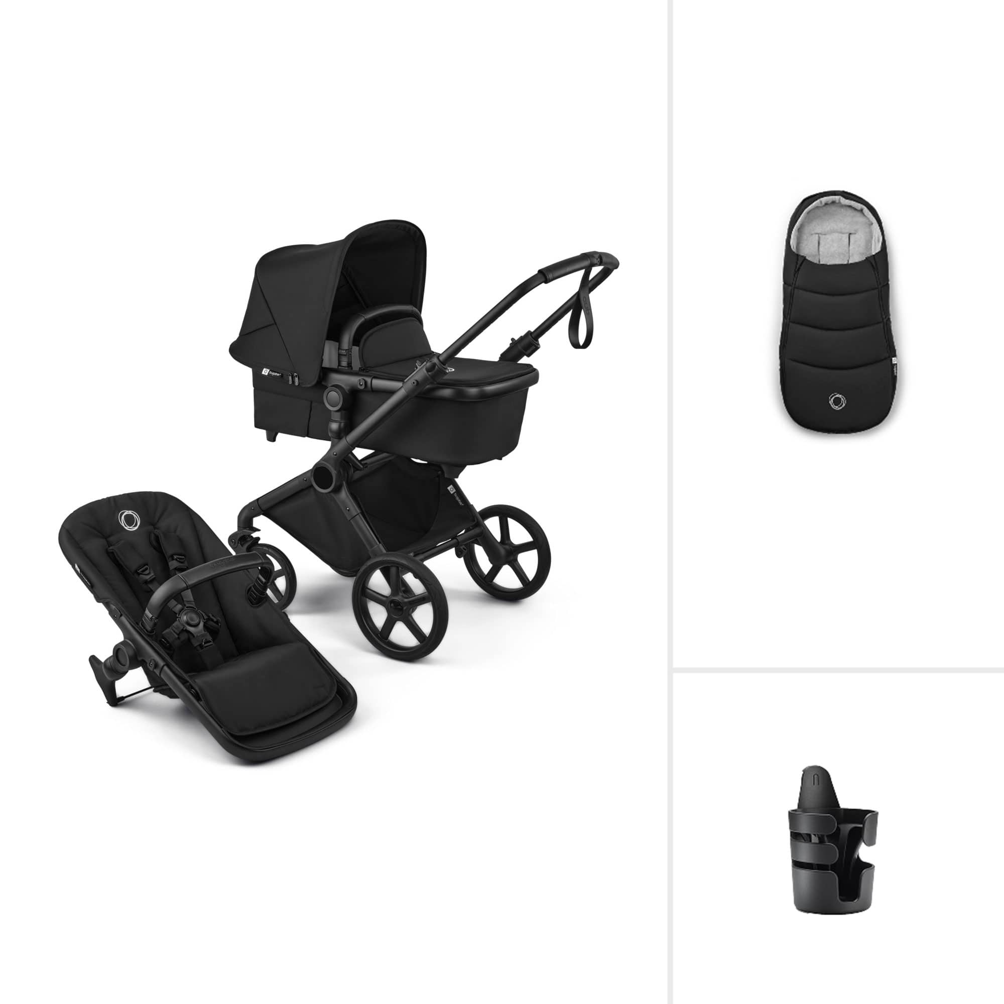 Bugaboo Cub Essential Pushchair Bundle in Heritage Black