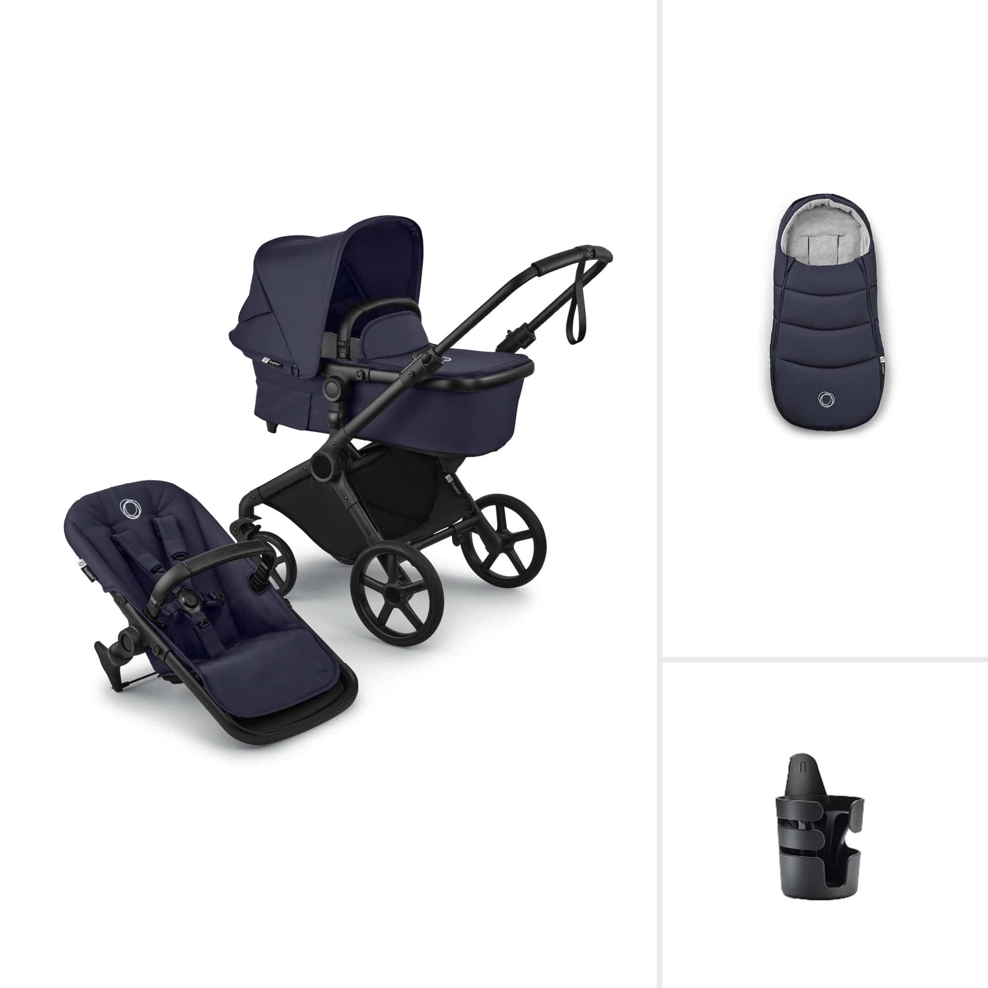 Bugaboo Cub Essential Pushchair Bundle in Deep Indigo