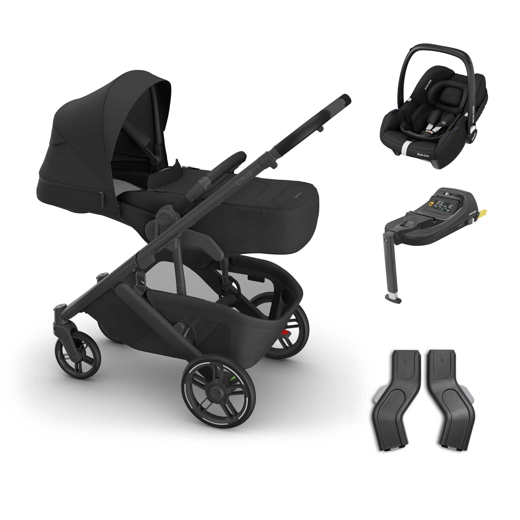 UPPAbaby Cruz V3 Maxi-Cosi Bundle + Infant Cover in Jake