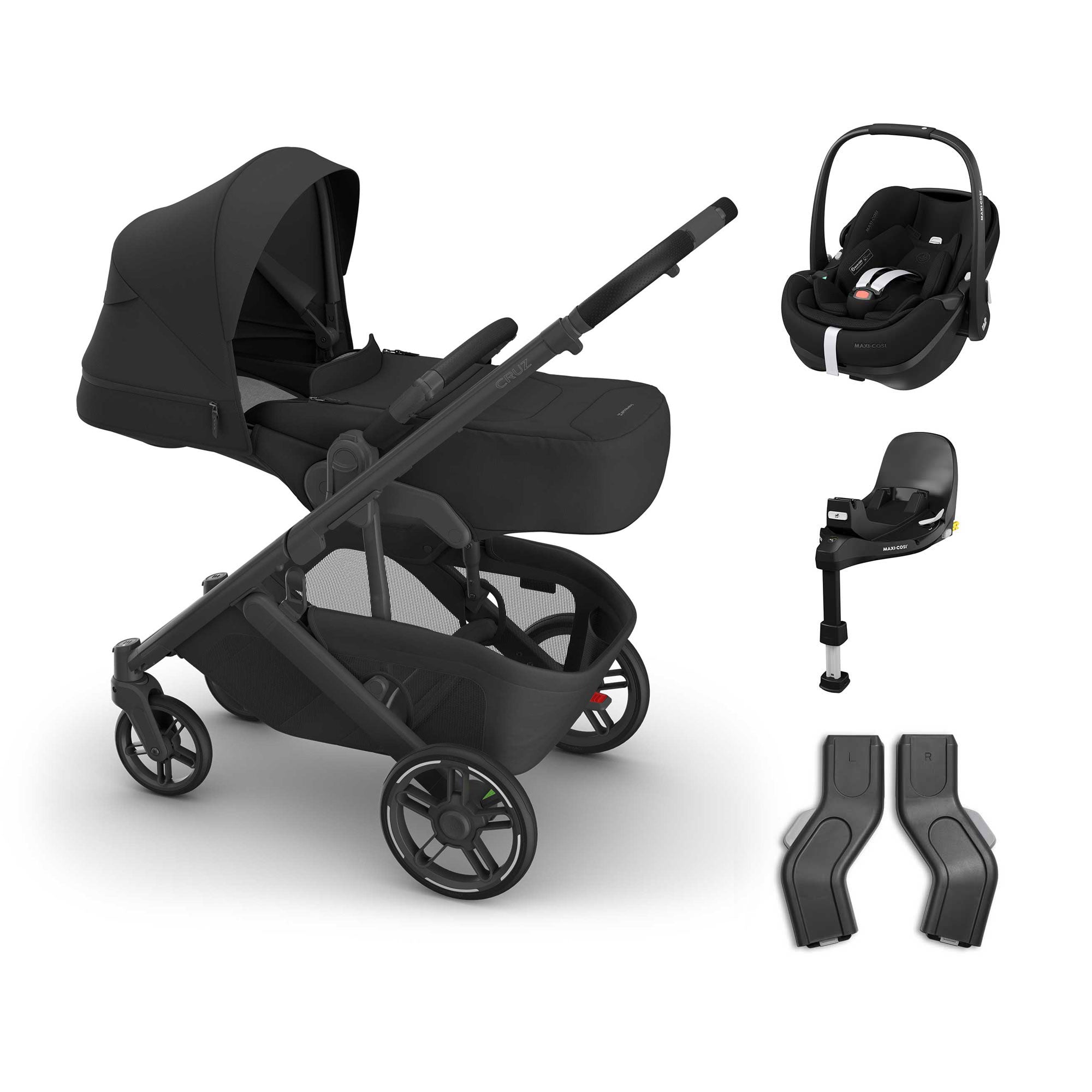 UPPAbaby Cruz V3 Maxi-Cosi Bundle + Infant Cover in Jake