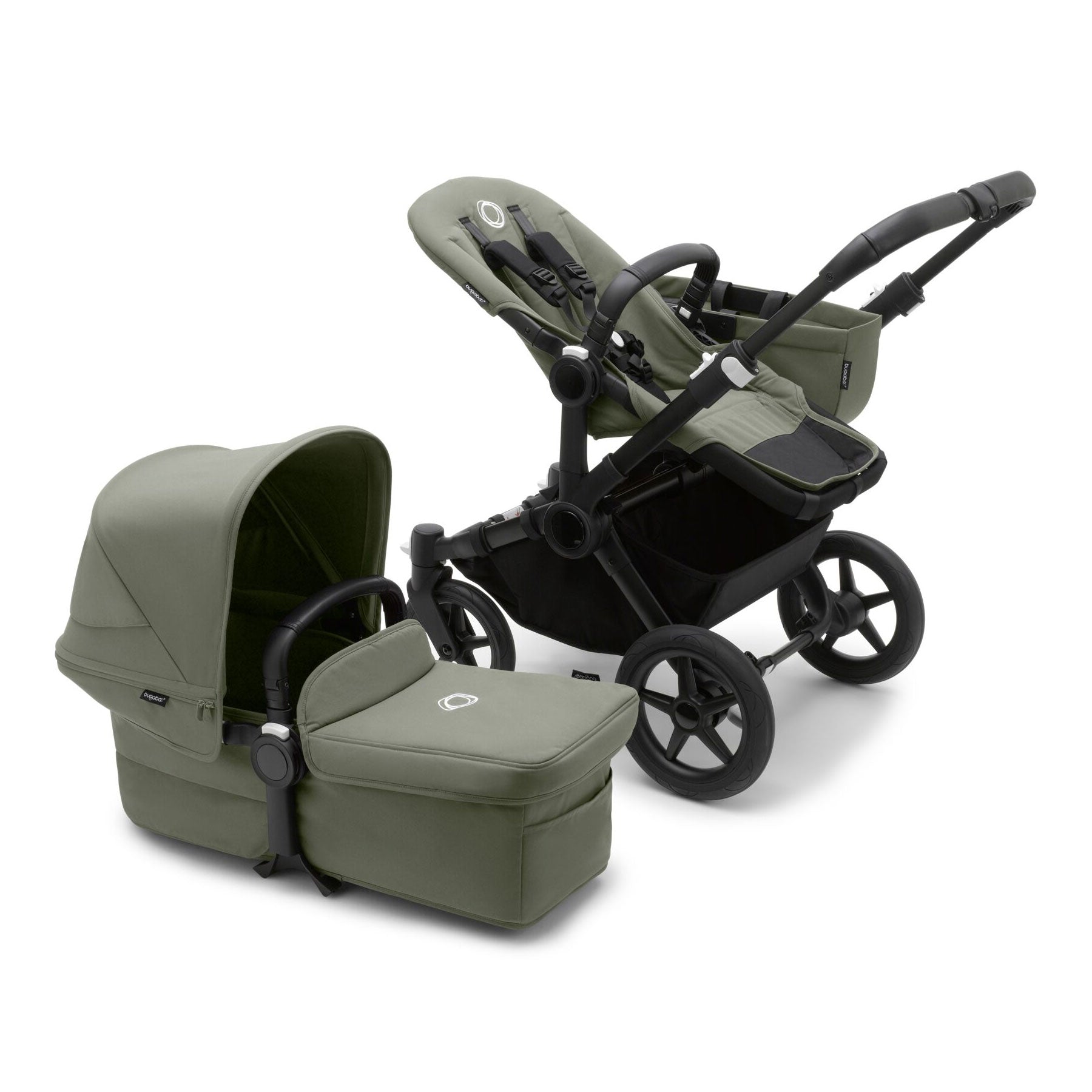 Bugaboo Donkey 5 Mono Essential Bundle in Forest Green