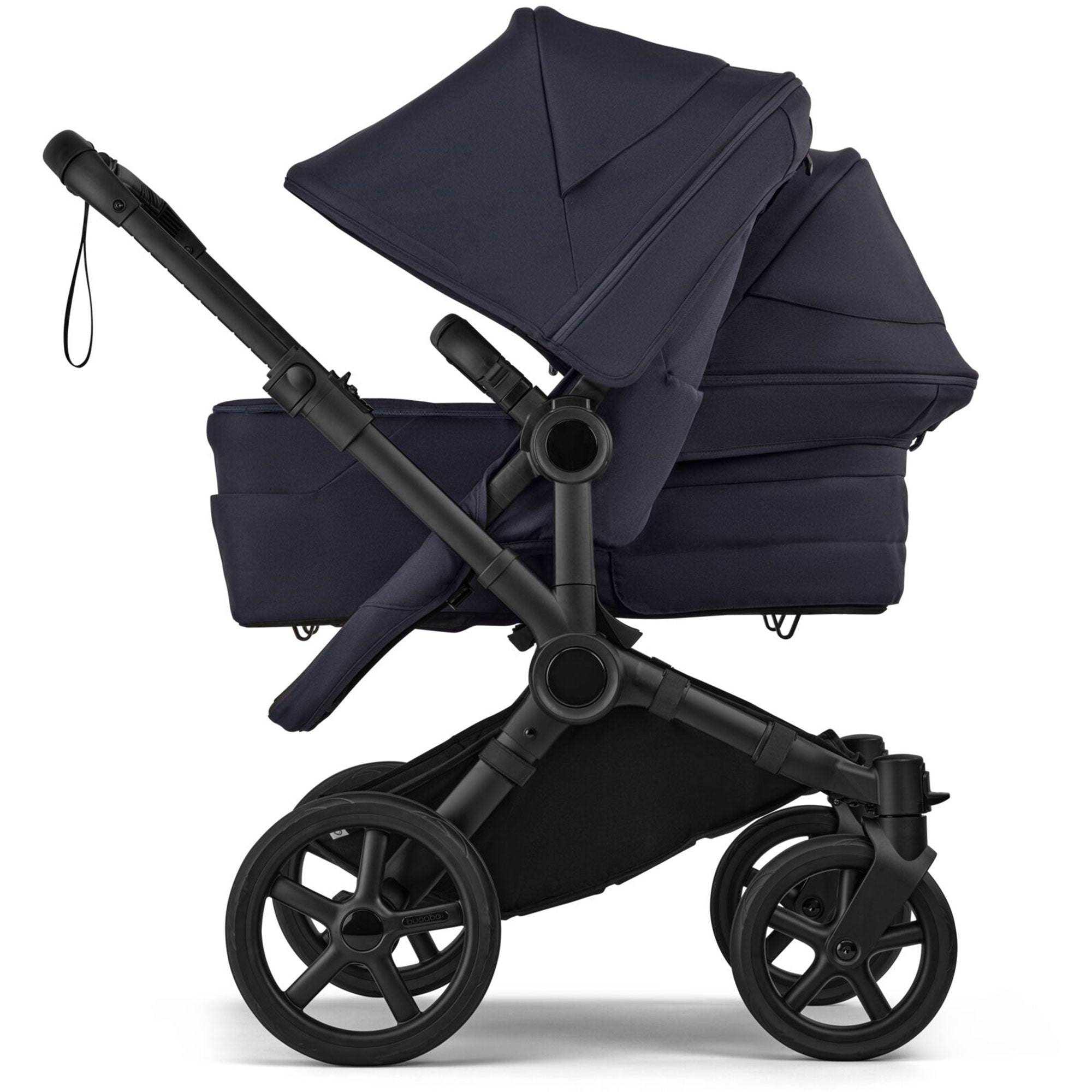 Bugaboo Donkey 6 Double Ultimate Newborn Bundle in Deep Indigo