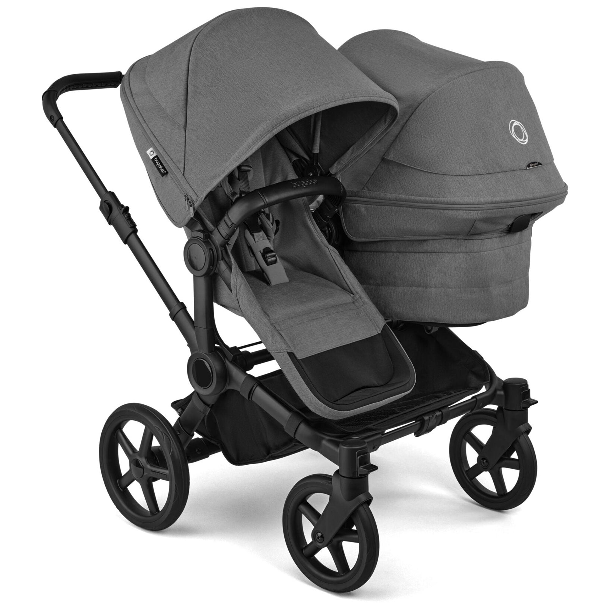 Bugaboo Donkey 6 Double Essential Bundle in Moon Grey