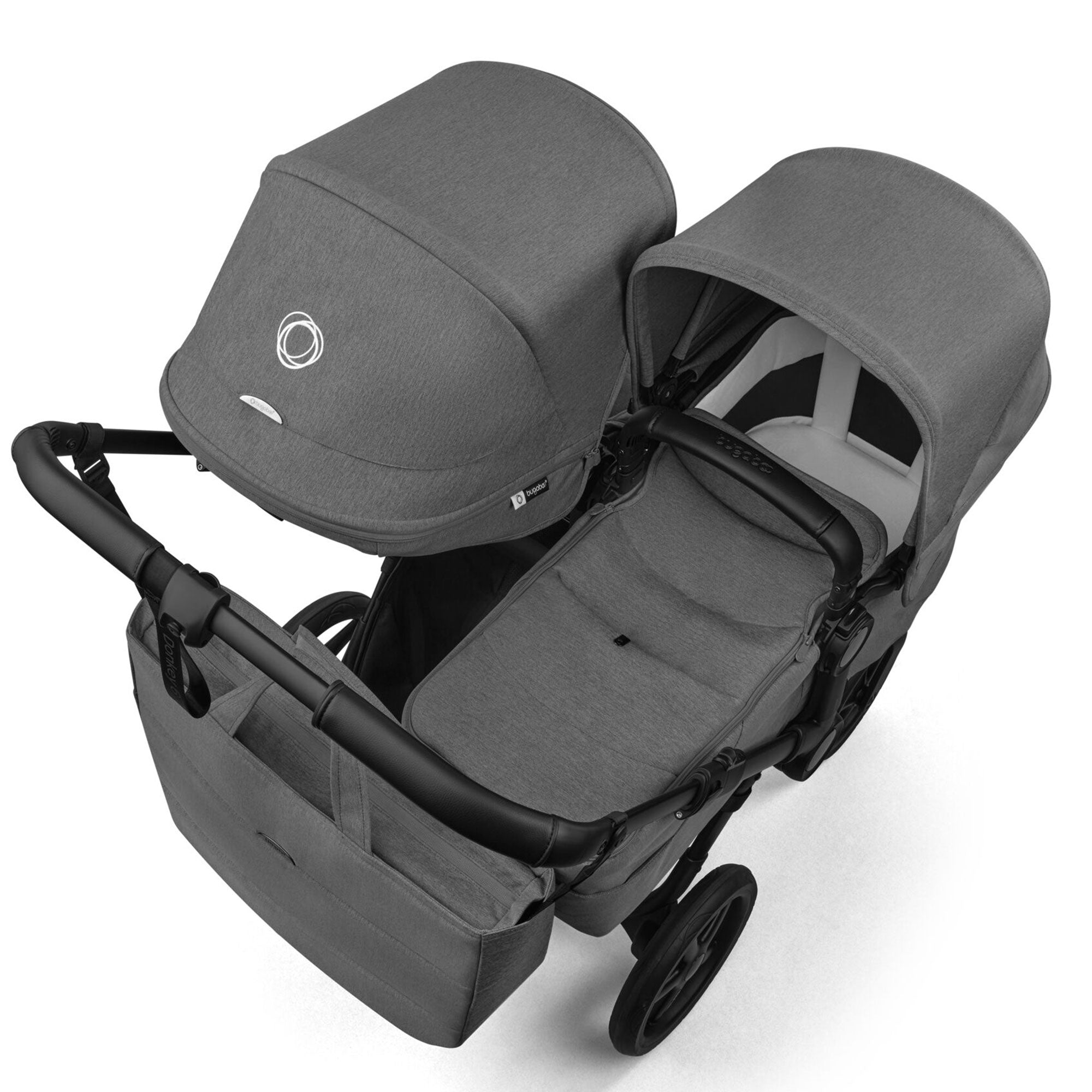 Bugaboo Donkey 6 Double Essential Bundle in Moon Grey