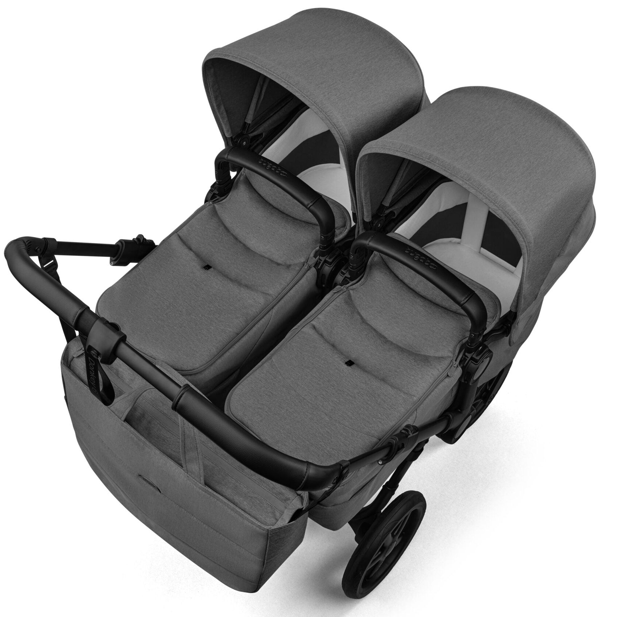 Bugaboo Donkey 6 Twin Ultimate Newborn Bundle in Moon Grey