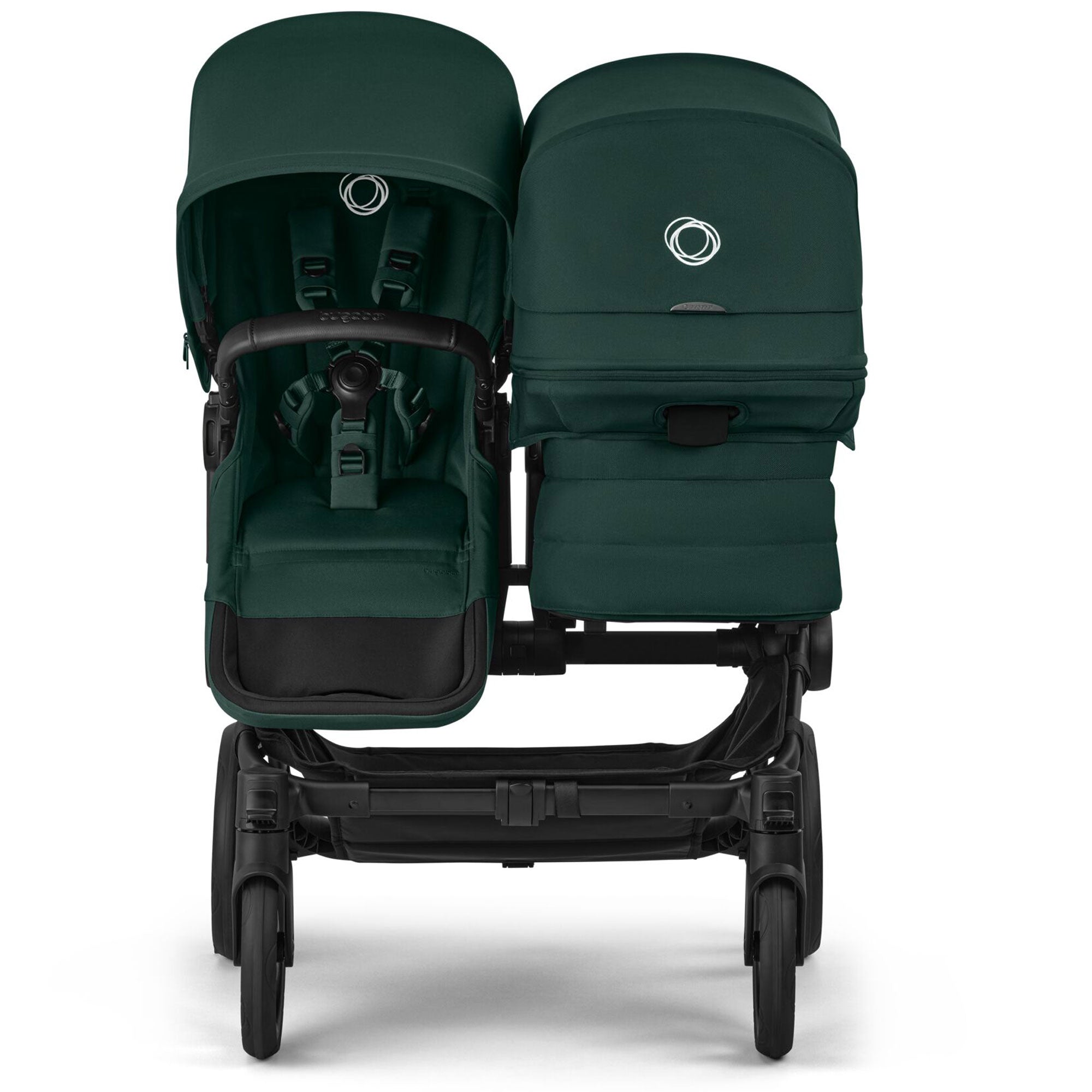 Bugaboo Donkey 6 Double Essential Bundle in Fern Green