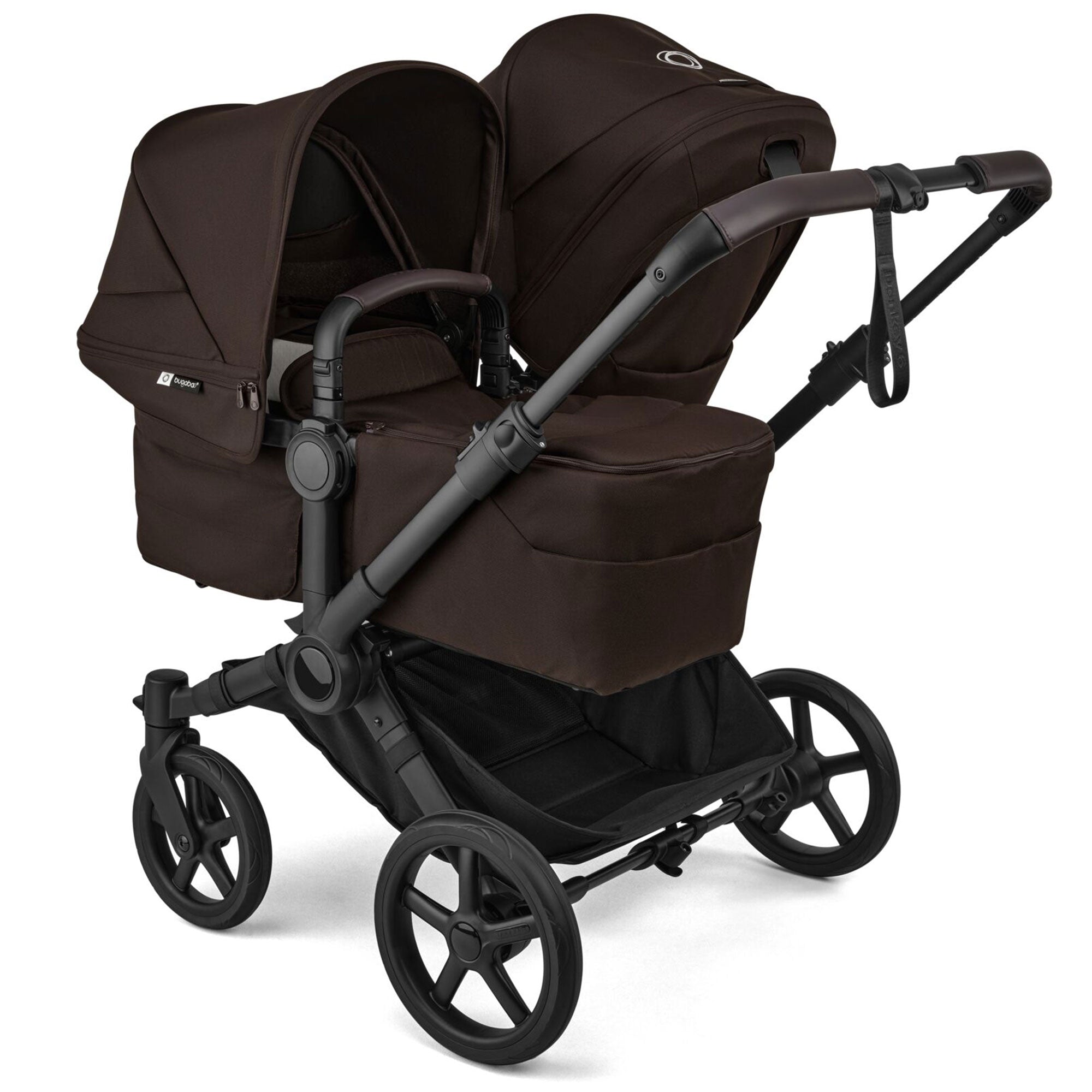Bugaboo Donkey 6 Double Essential Bundle in Cocoa Brown