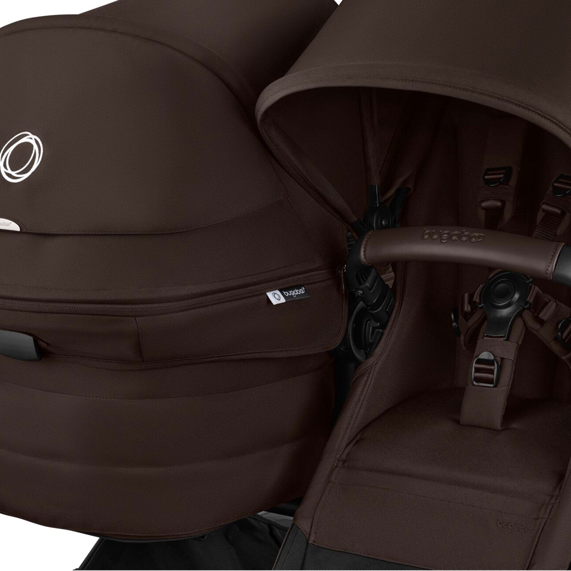 Bugaboo Donkey 6 Double Essential Bundle in Cocoa Brown