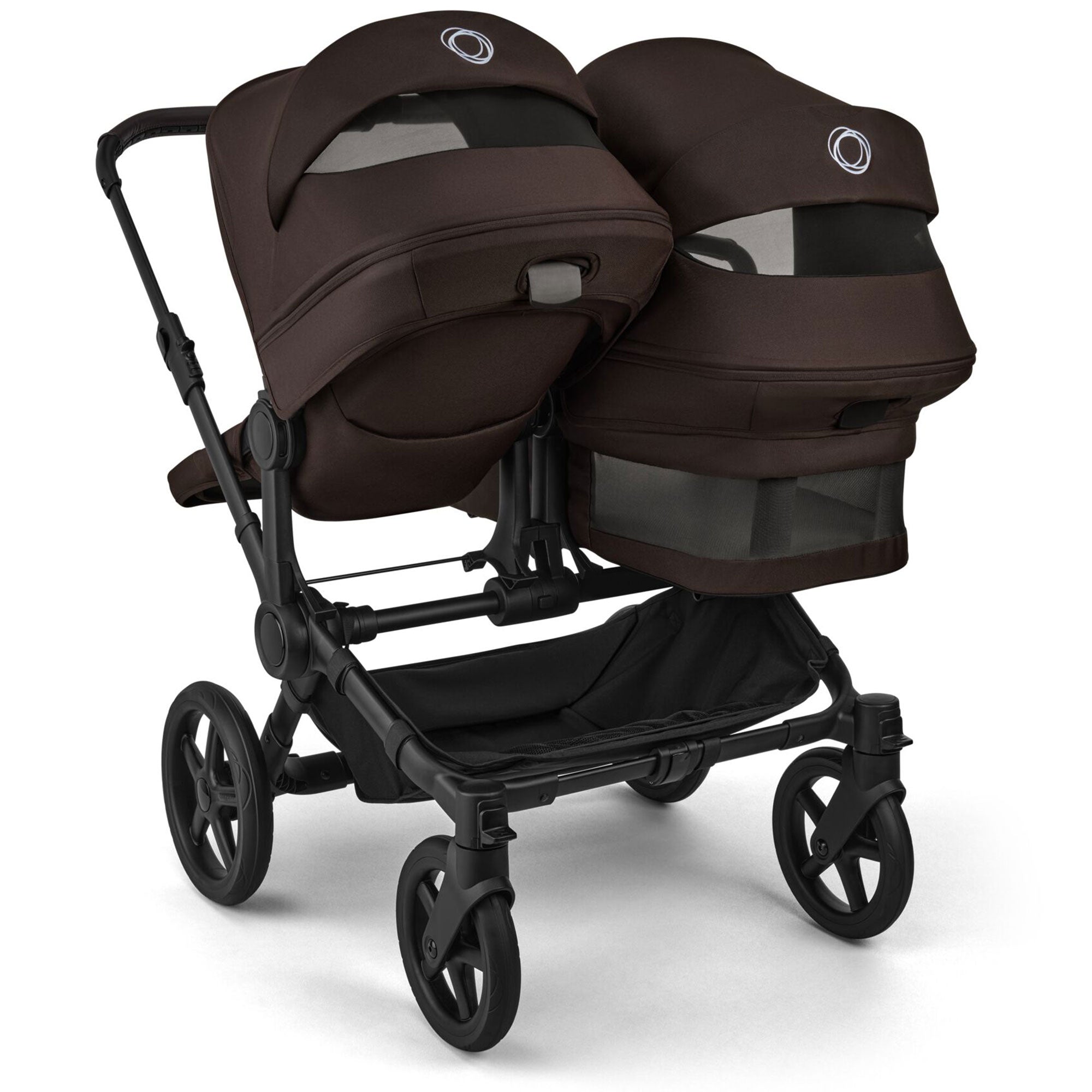 Bugaboo Donkey 6 Double Essential Bundle in Cocoa Brown